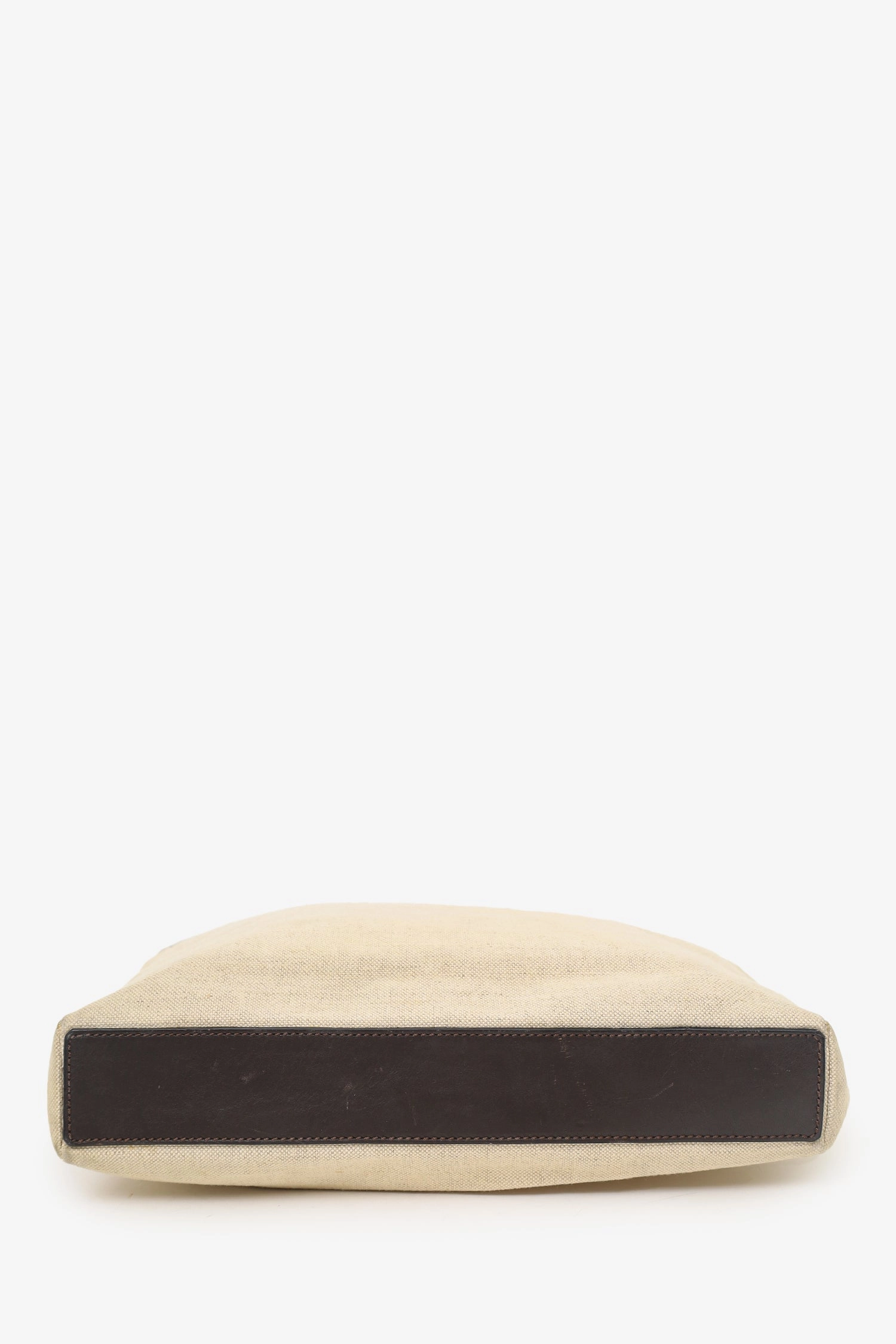 Loewe Beige/Brown Canvas/Leather Tote Bag (As Is)