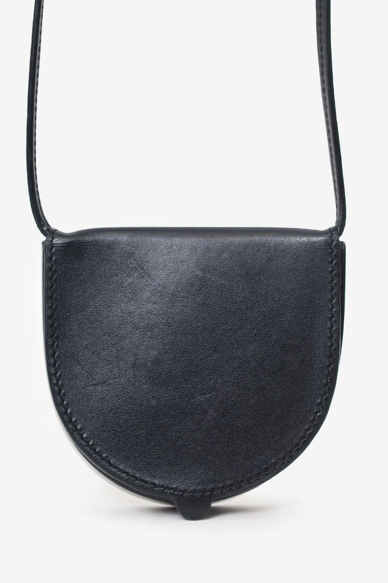 Loewe Black Leather Coin Crossbody