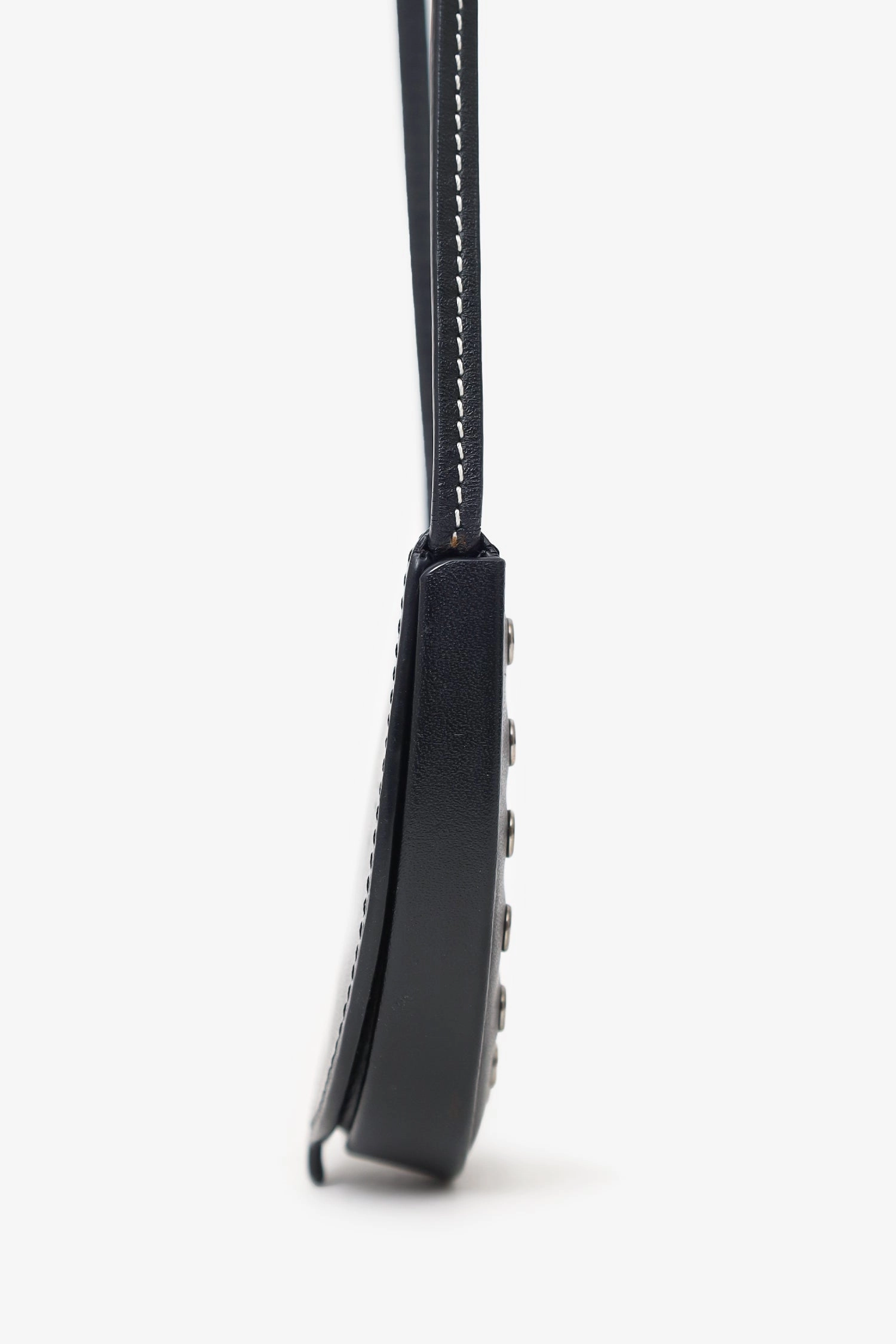 Loewe Black Leather Coin Crossbody
