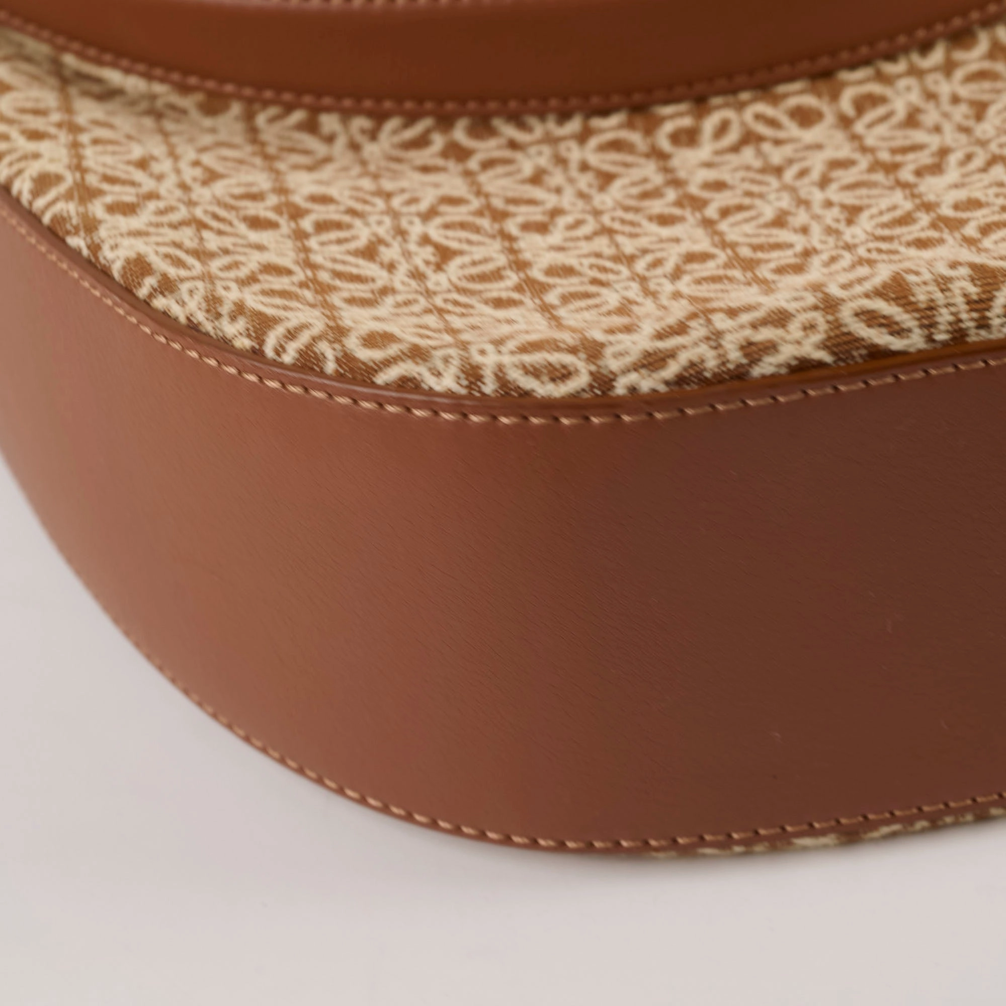 Loewe Luna Bag Anagram Jacquard Tan