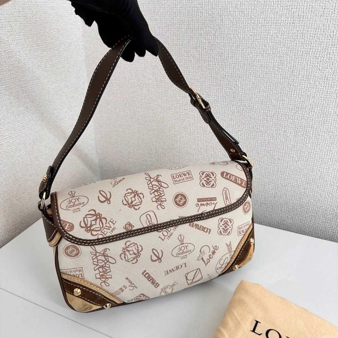 Loewe Multicolor Signature Printed Canvas, Suede and Leather Shoulder Bag Loewe MR2104202552222B