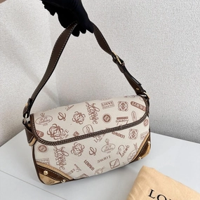 Loewe Multicolor Signature Printed Canvas, Suede and Leather Shoulder Bag Loewe MR2104202552222B
