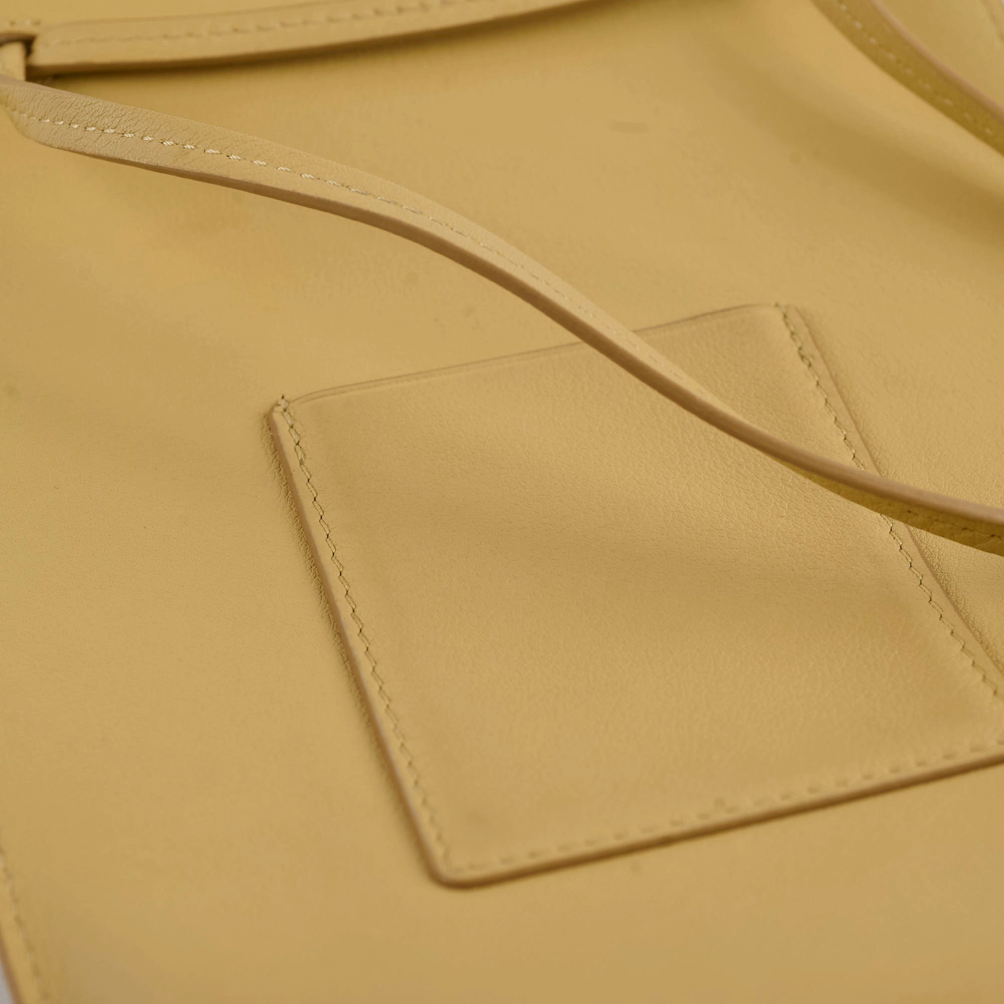 Loewe Pocket Leather Crossbody Yellow