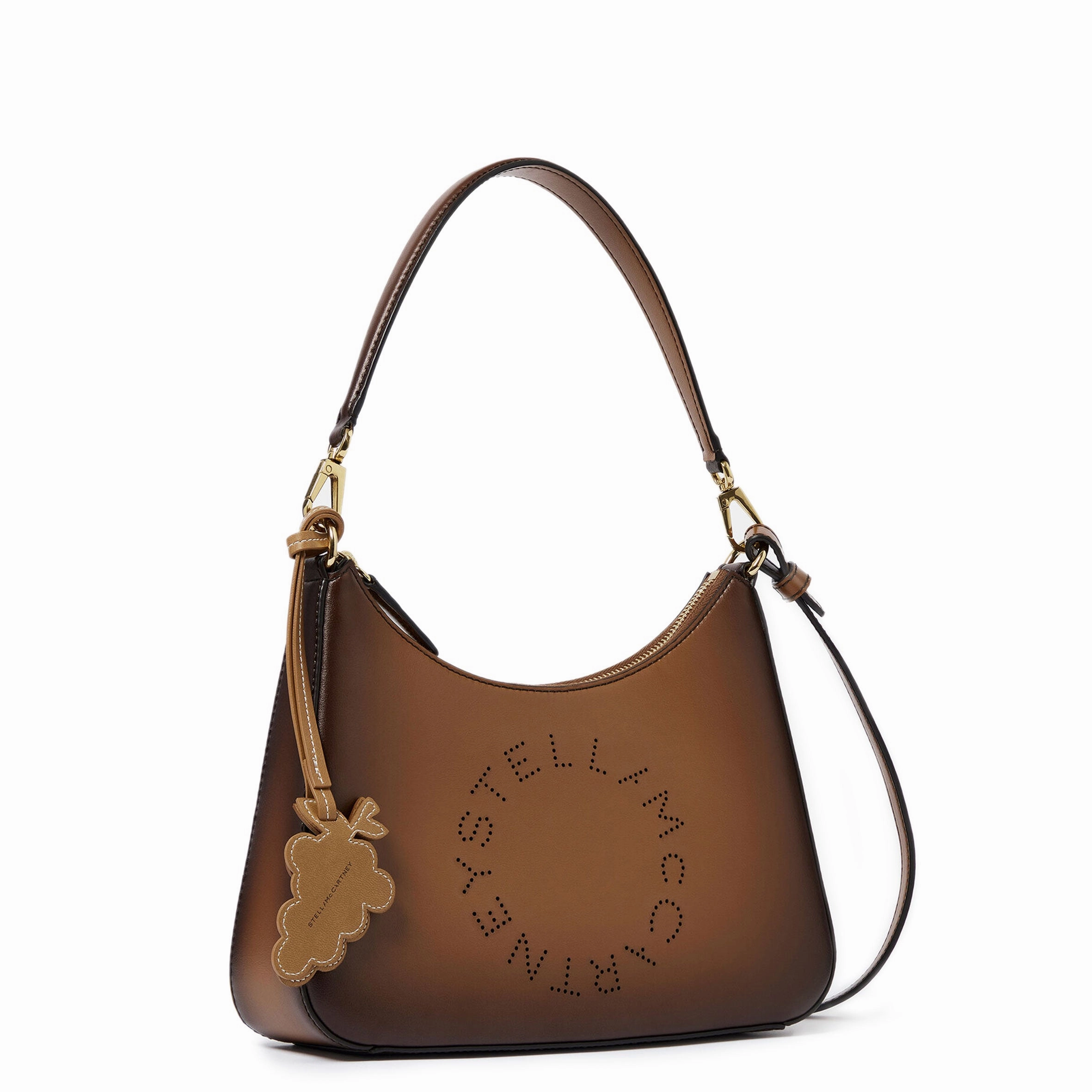 Logo Crossbody Shoulder Bag, Aged Brandy