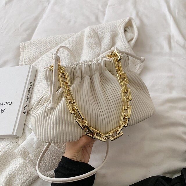Lotus Women's Small Thick Chain Leather Handbag