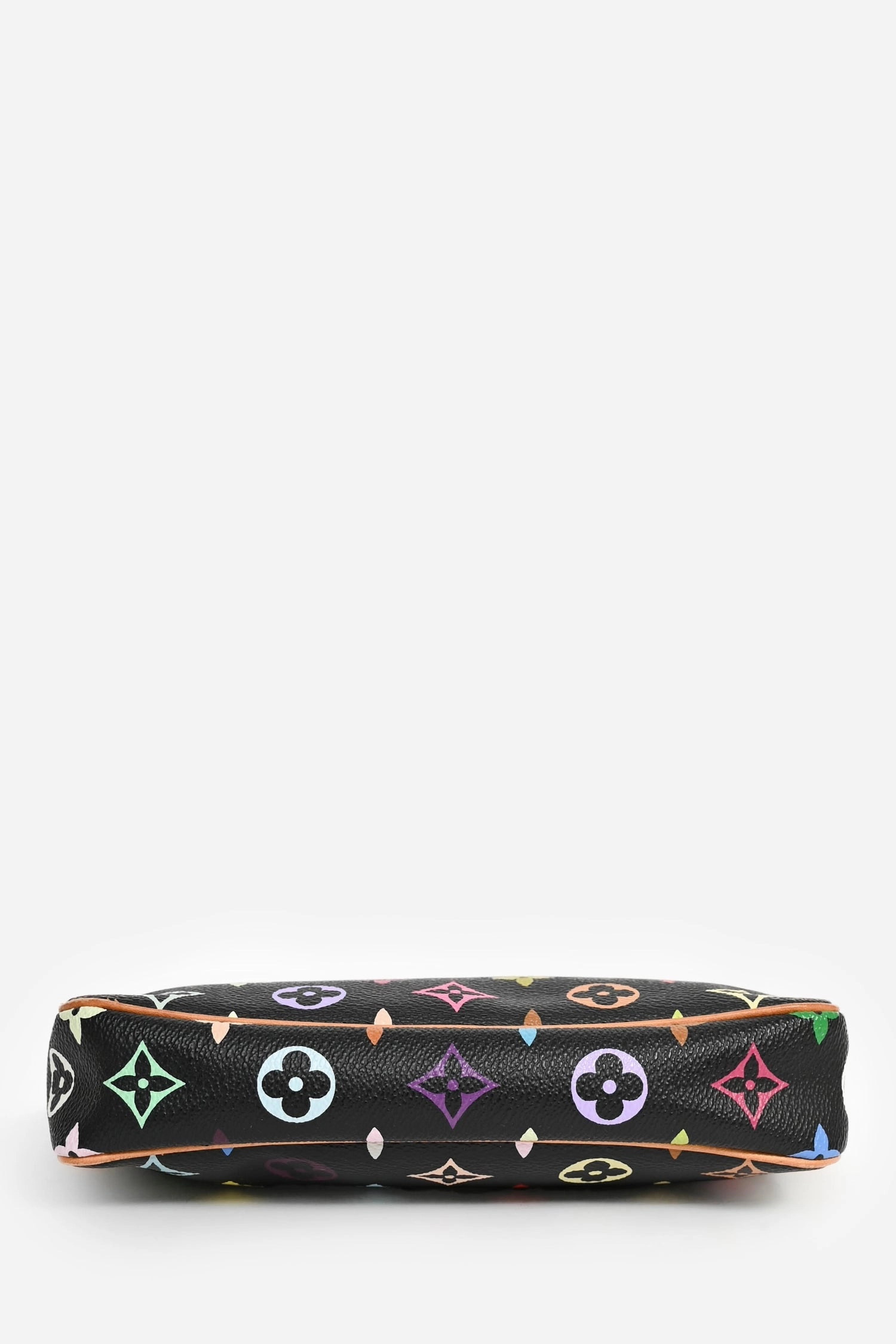 Louis Vuitton 2005 Black Multicolore Canvas Pochette