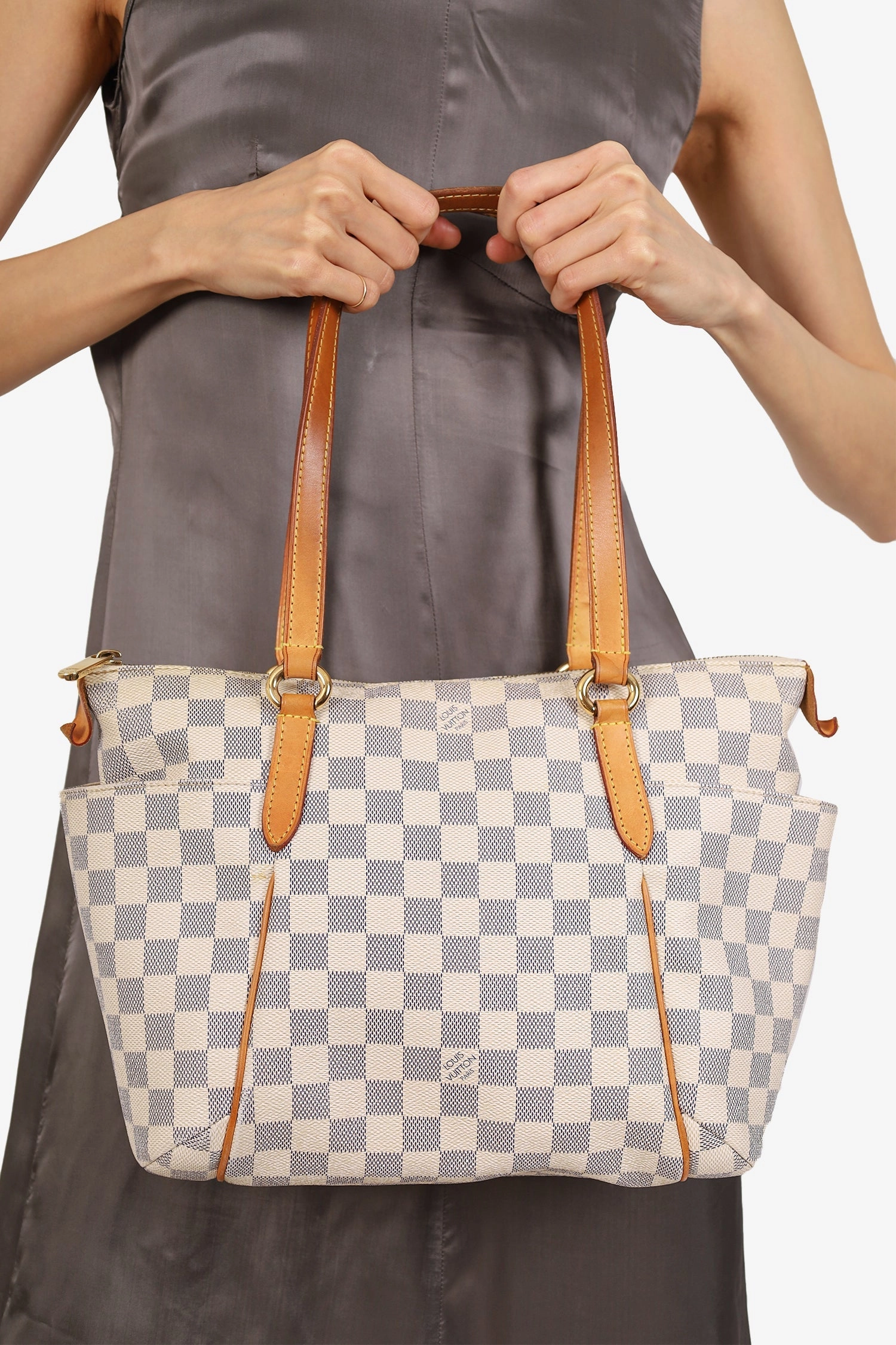 Louis Vuitton 2011 Damier Azur Totally MM Shoulder Bag (As Is)