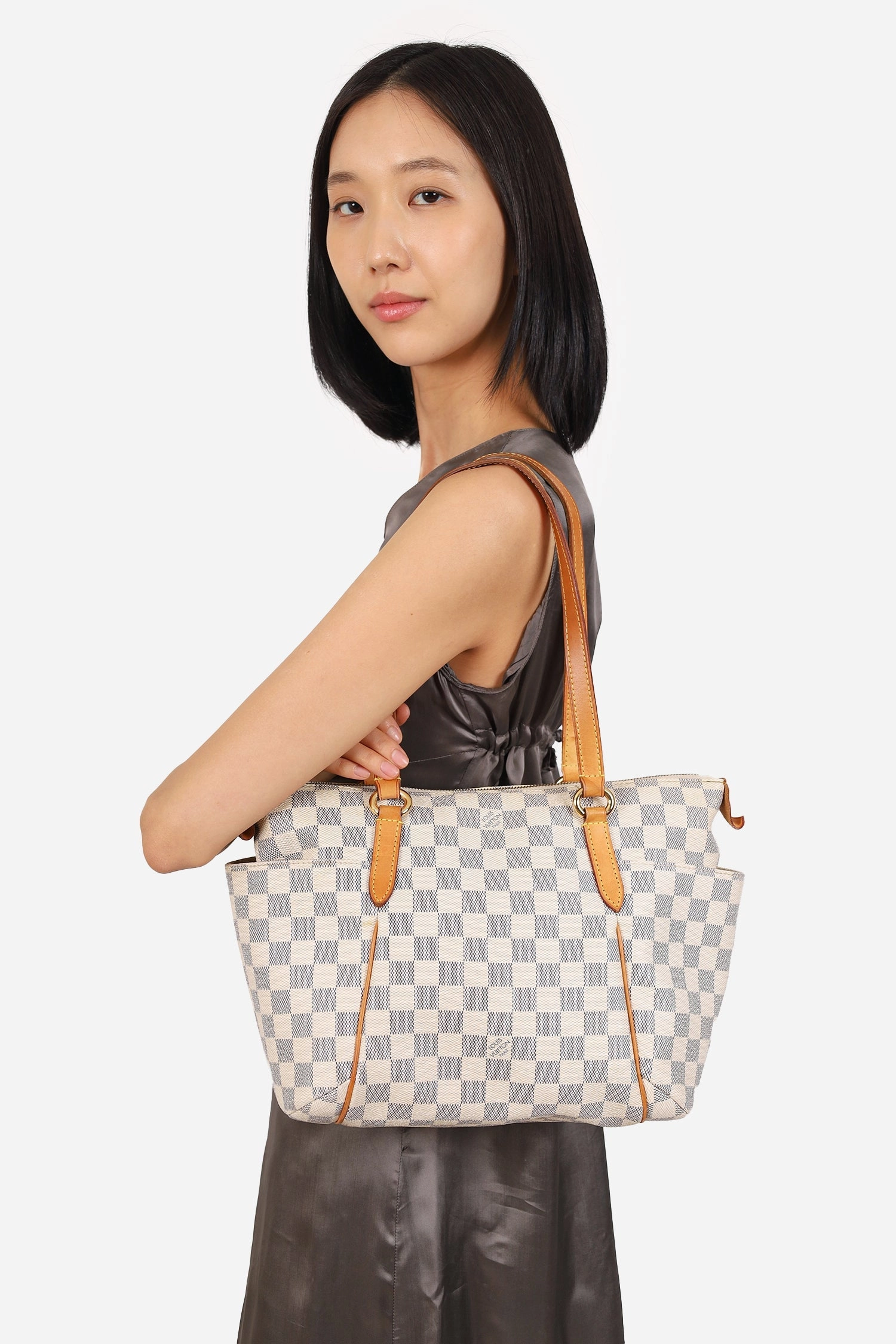 Louis Vuitton 2011 Damier Azur Totally MM Shoulder Bag (As Is)