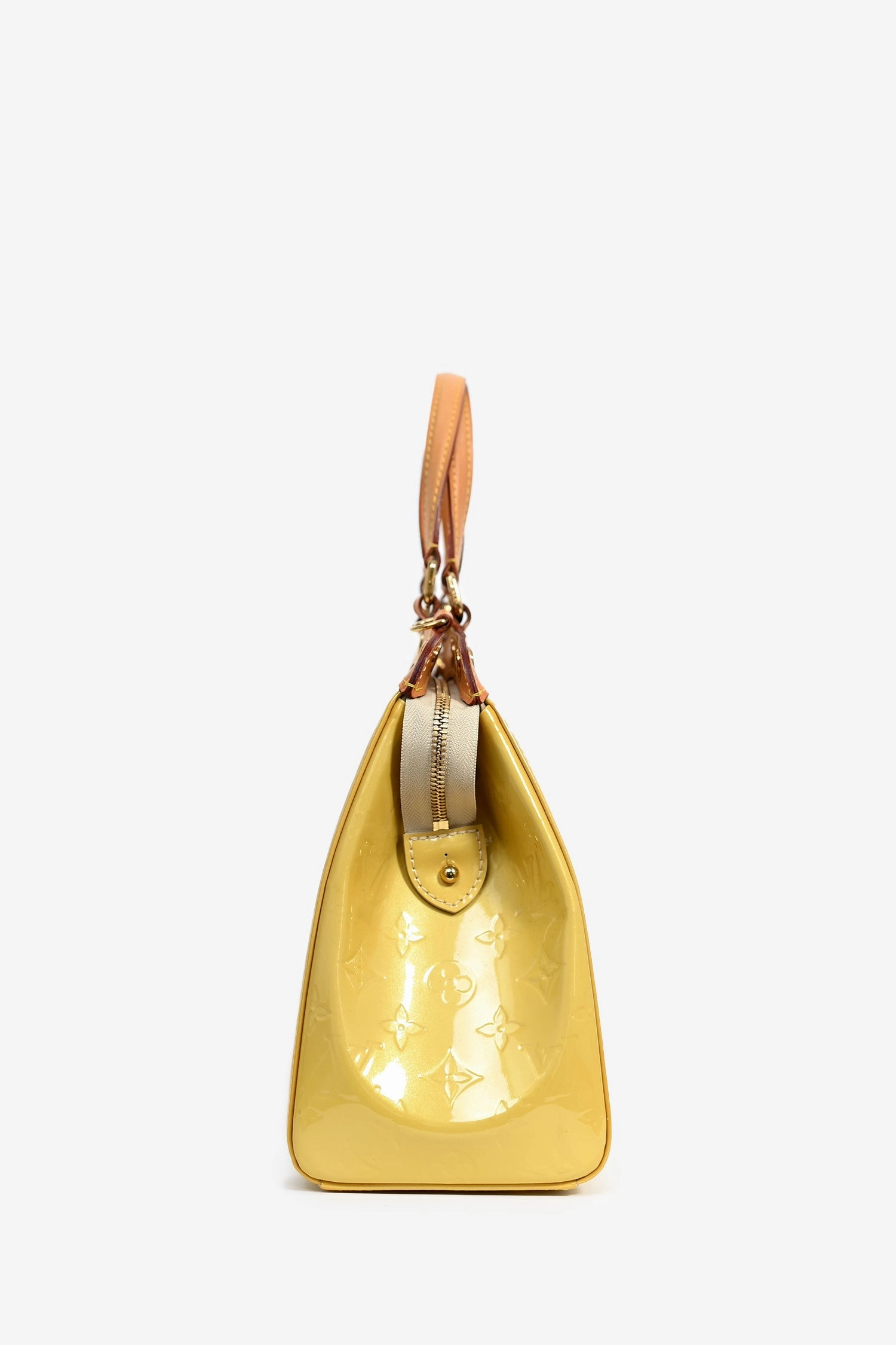 Louis Vuitton 2012 Yellow Vernis Leather Brea MM Tote (No Strap)