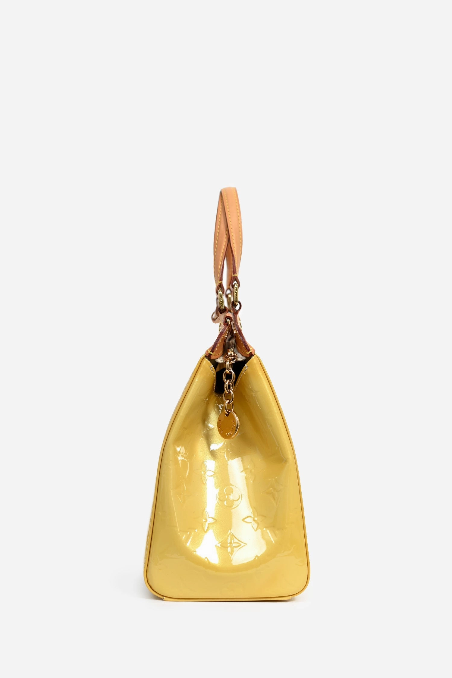Louis Vuitton 2012 Yellow Vernis Leather Brea MM Tote (No Strap)