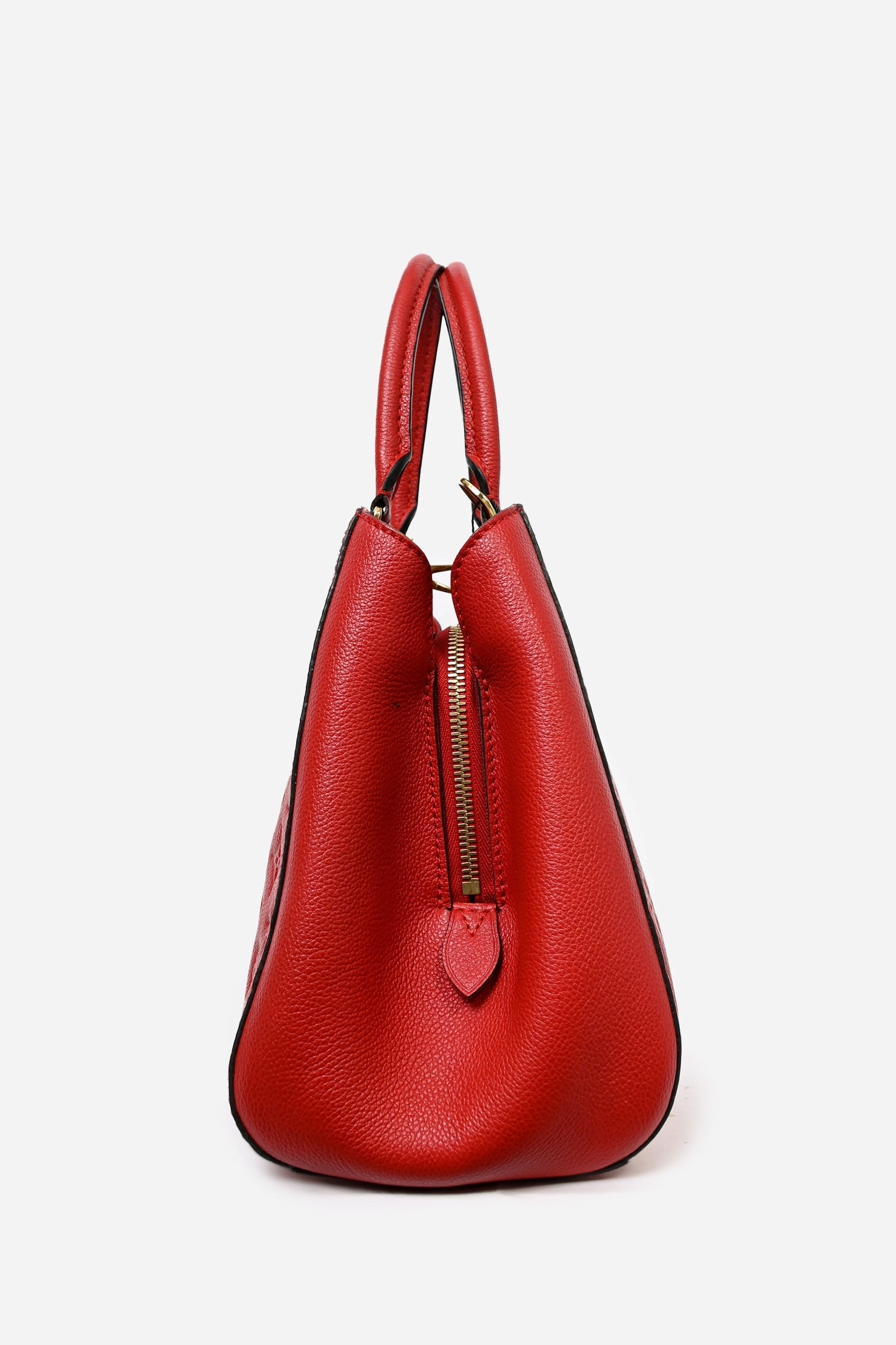 Louis Vuitton 2014 Red Empreinte Leather Montaigne BB with Strap