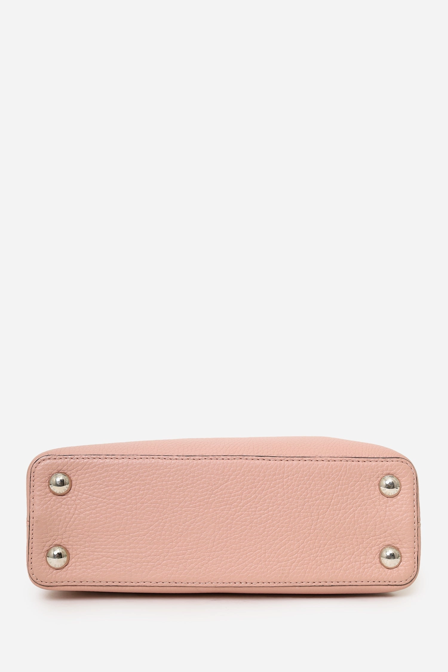 Louis Vuitton 2015 Pink Taurillon Capucines BB Top Handle Bag with Strap
