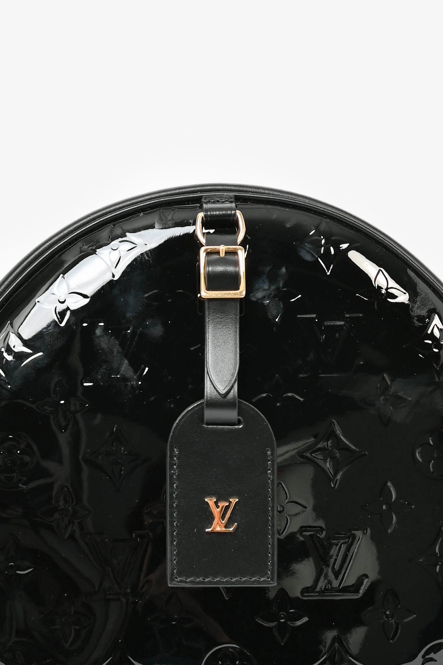 Louis Vuitton 2019 Black Vernis Boite Chapeau Souple Crossbody