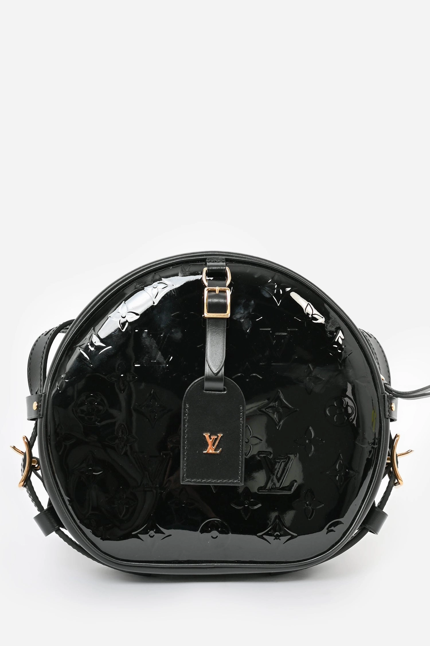 Louis Vuitton 2019 Black Vernis Boite Chapeau Souple Crossbody