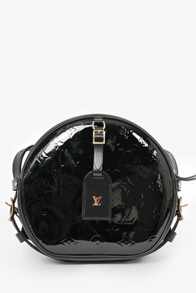 Louis Vuitton 2019 Black Vernis Boite Chapeau Souple Crossbody