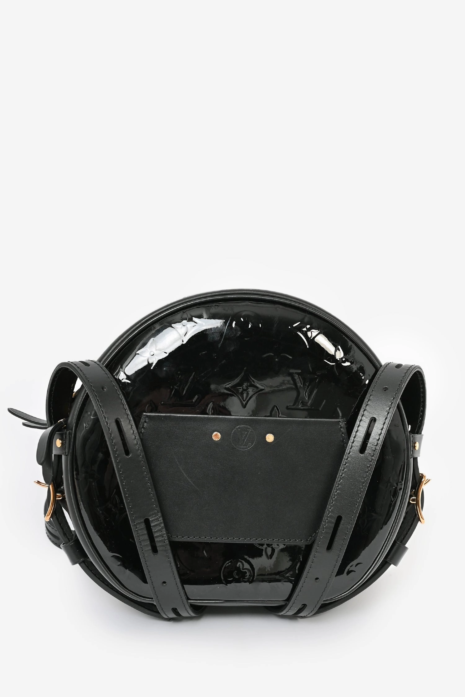 Louis Vuitton 2019 Black Vernis Boite Chapeau Souple Crossbody
