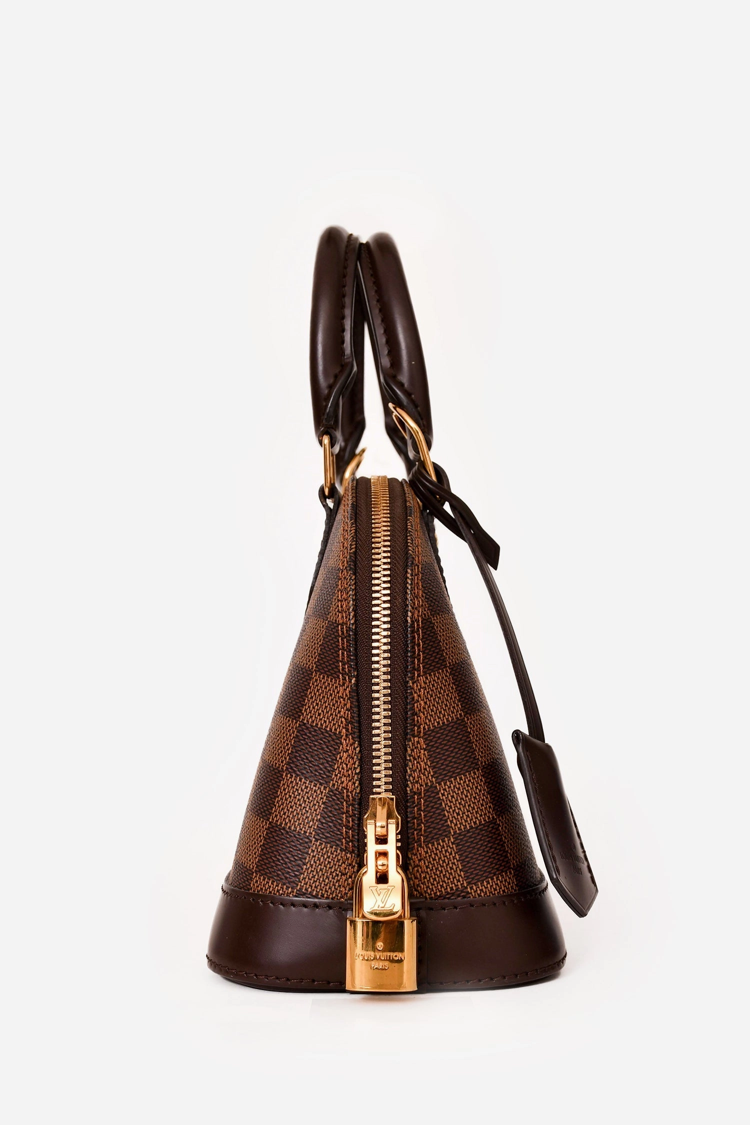 Louis Vuitton 2020 Damier Ebene Alma BB with Strap