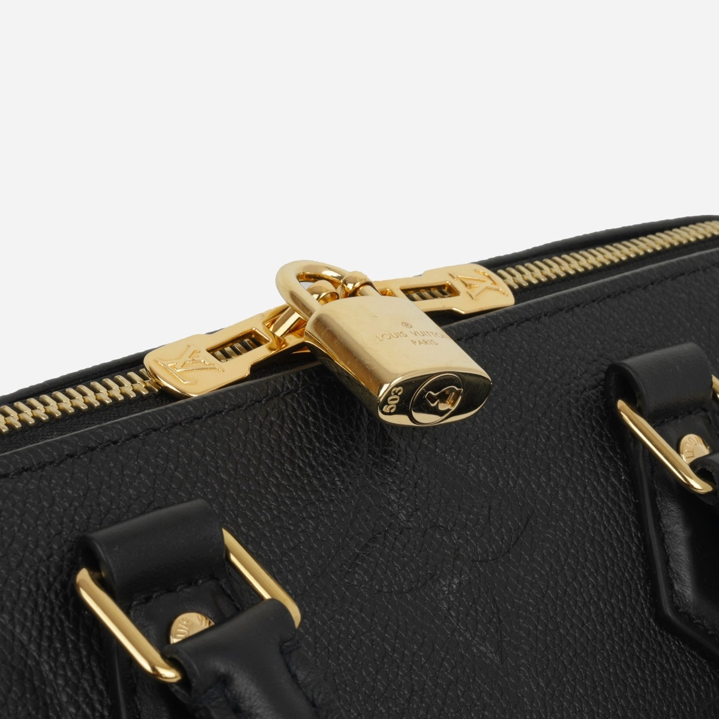 Louis Vuitton - Speedy 25 Bandouliere - Black Empreinte GHW - Unused