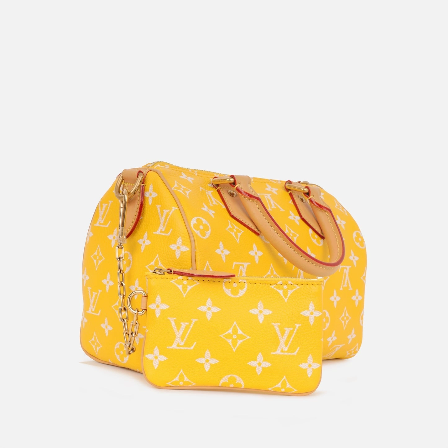Louis Vuitton - Speedy P9 Bandoulire 25 - Yellow Monogram Taurillon GHW - Brand New