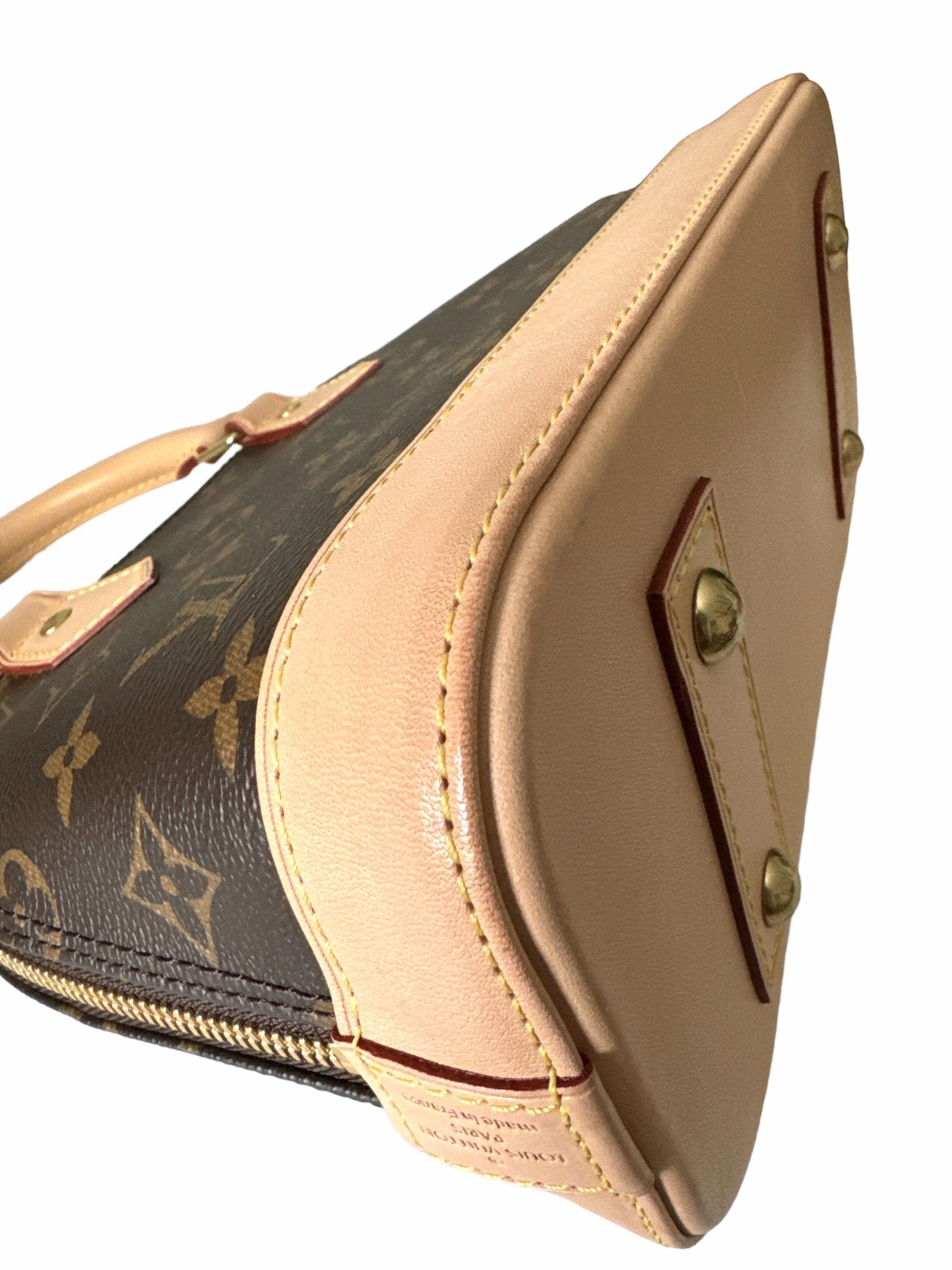 Louis Vuitton Alma BB Monogram Canvas Handbag/ Crossbody Bag