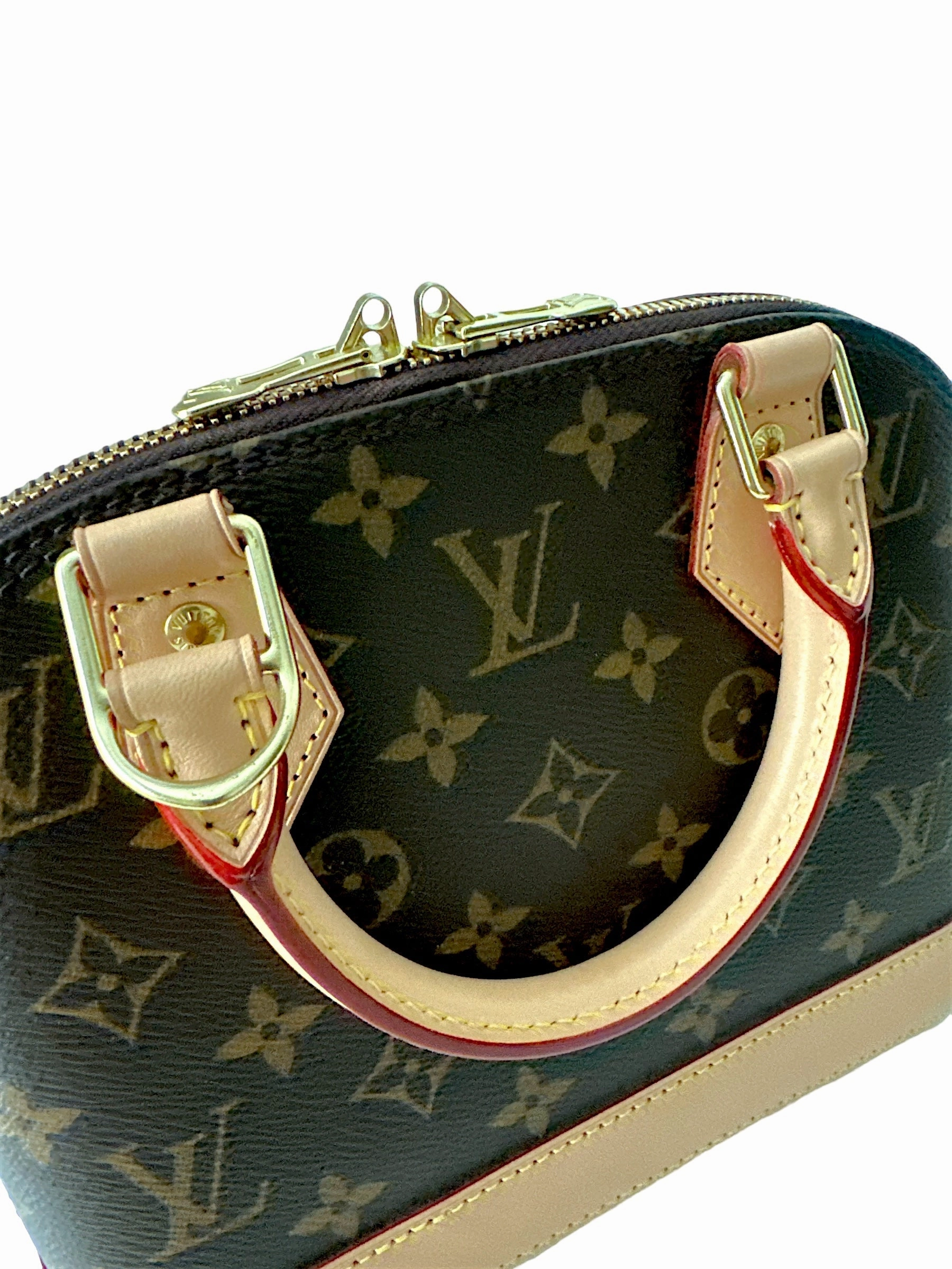 Louis Vuitton Alma BB Monogram Canvas Handbag/ Crossbody Bag