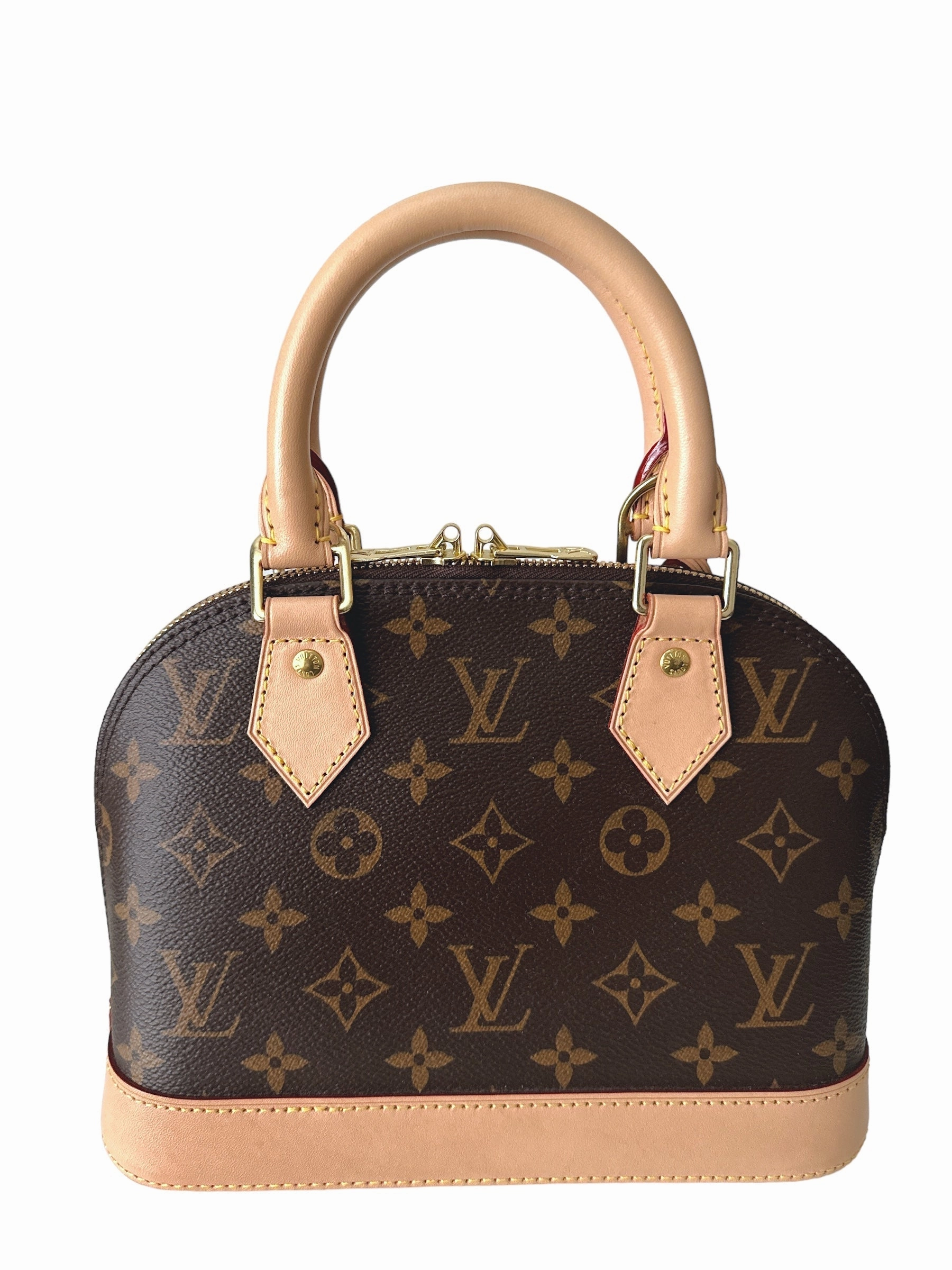 Louis Vuitton Alma BB Monogram Canvas Handbag/ Crossbody Bag