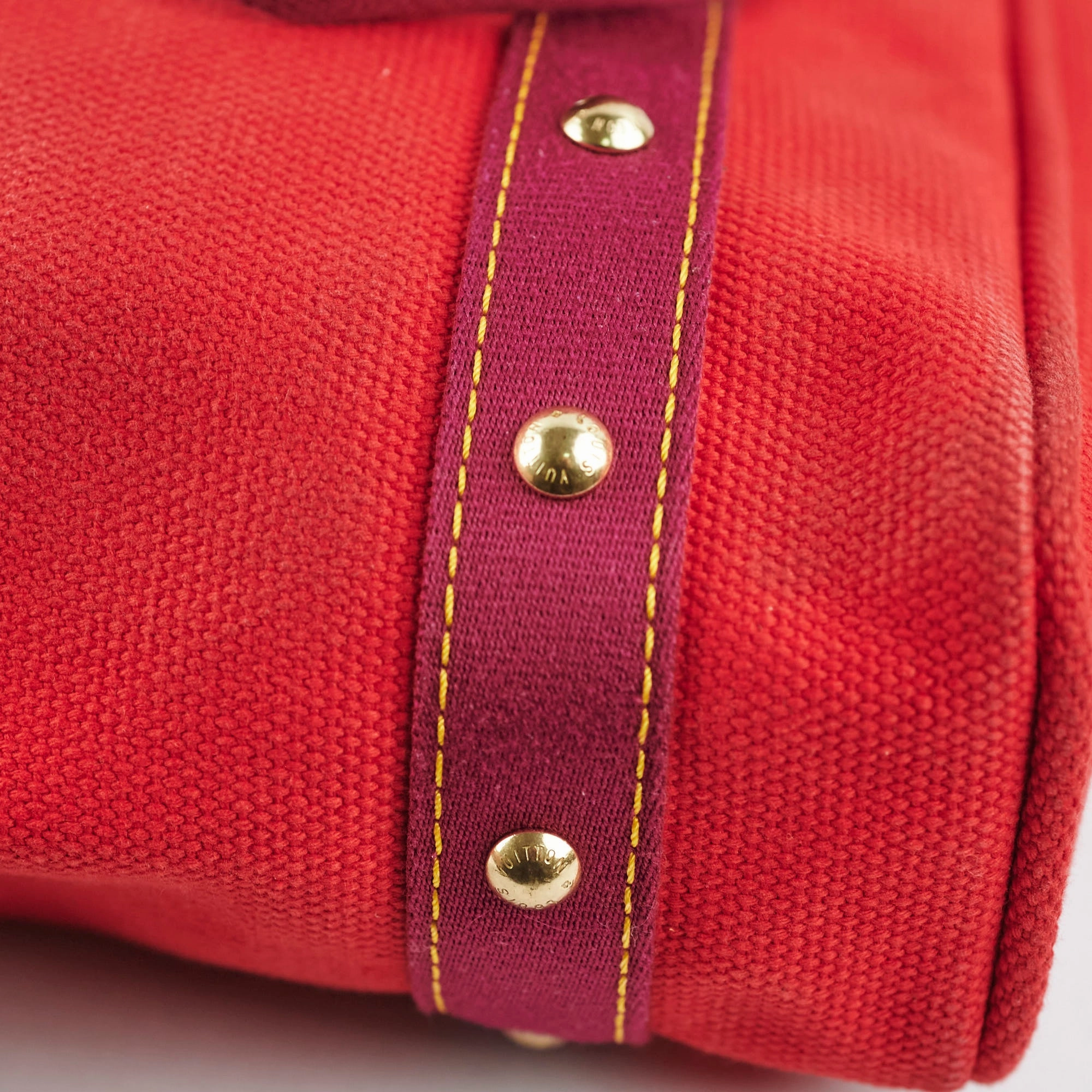 Louis Vuitton Antigua MM Cabas Red Tote