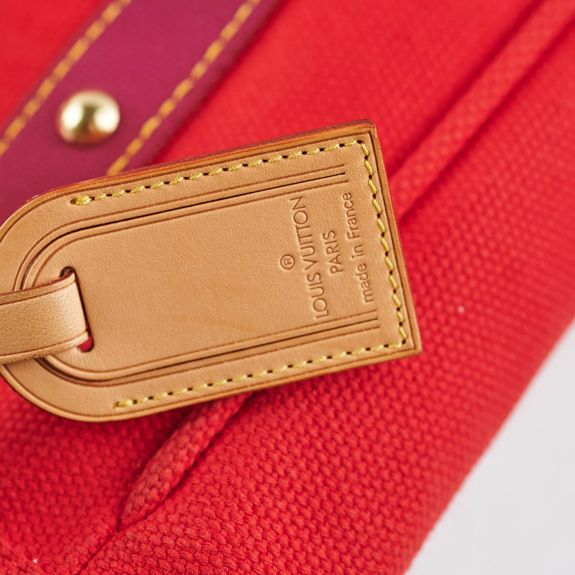 Louis Vuitton Antigua MM Cabas Red Tote
