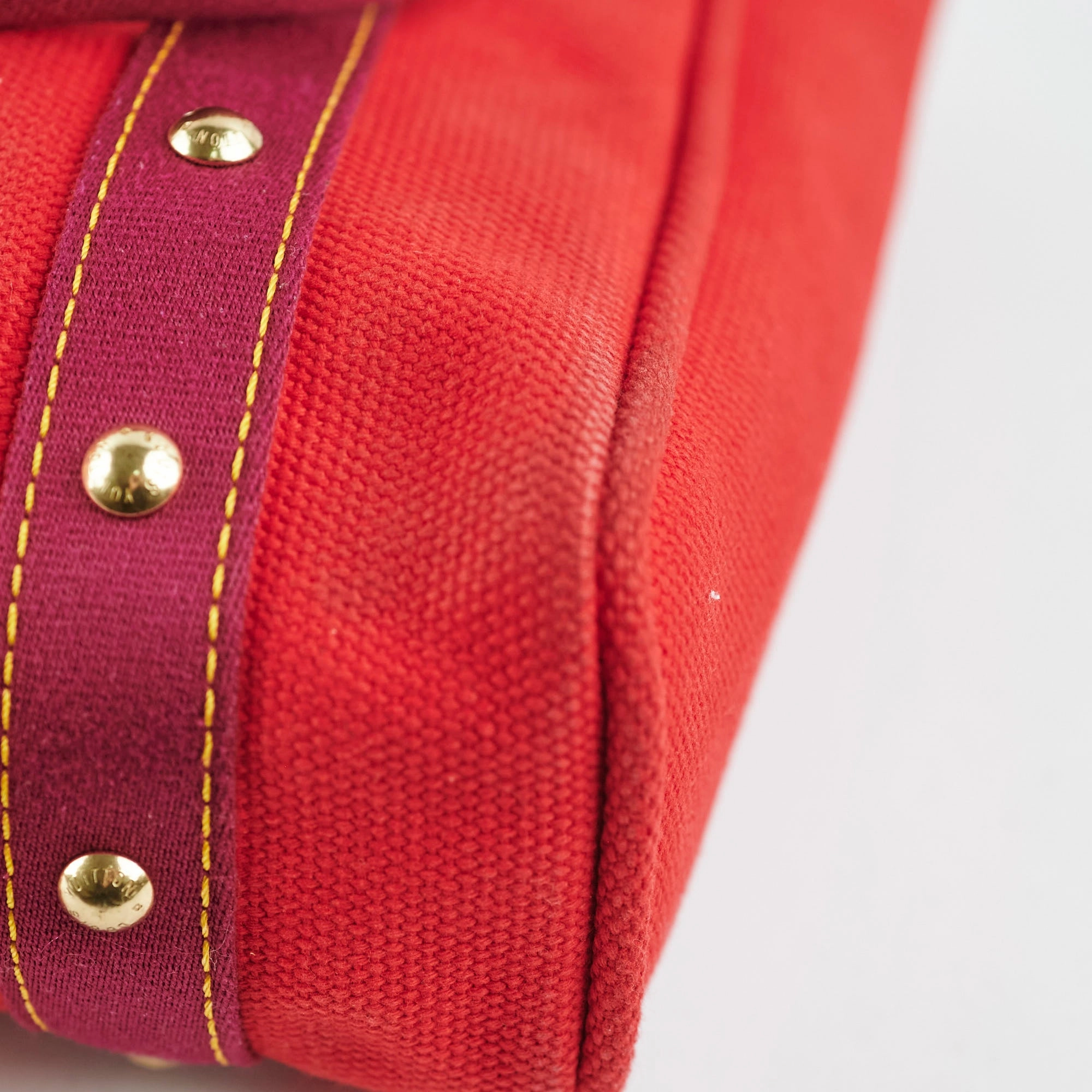 Louis Vuitton Antigua MM Cabas Red Tote