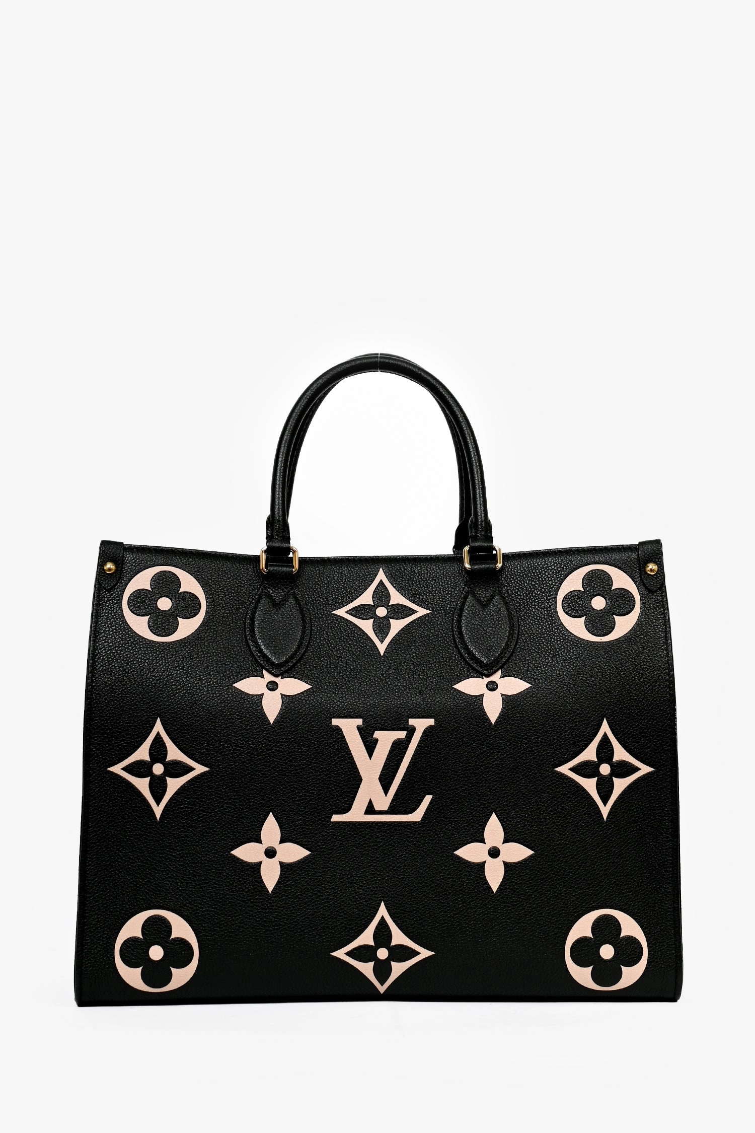 Louis Vuitton Black/Beige Giant Empreinte Onthego MM Tote
