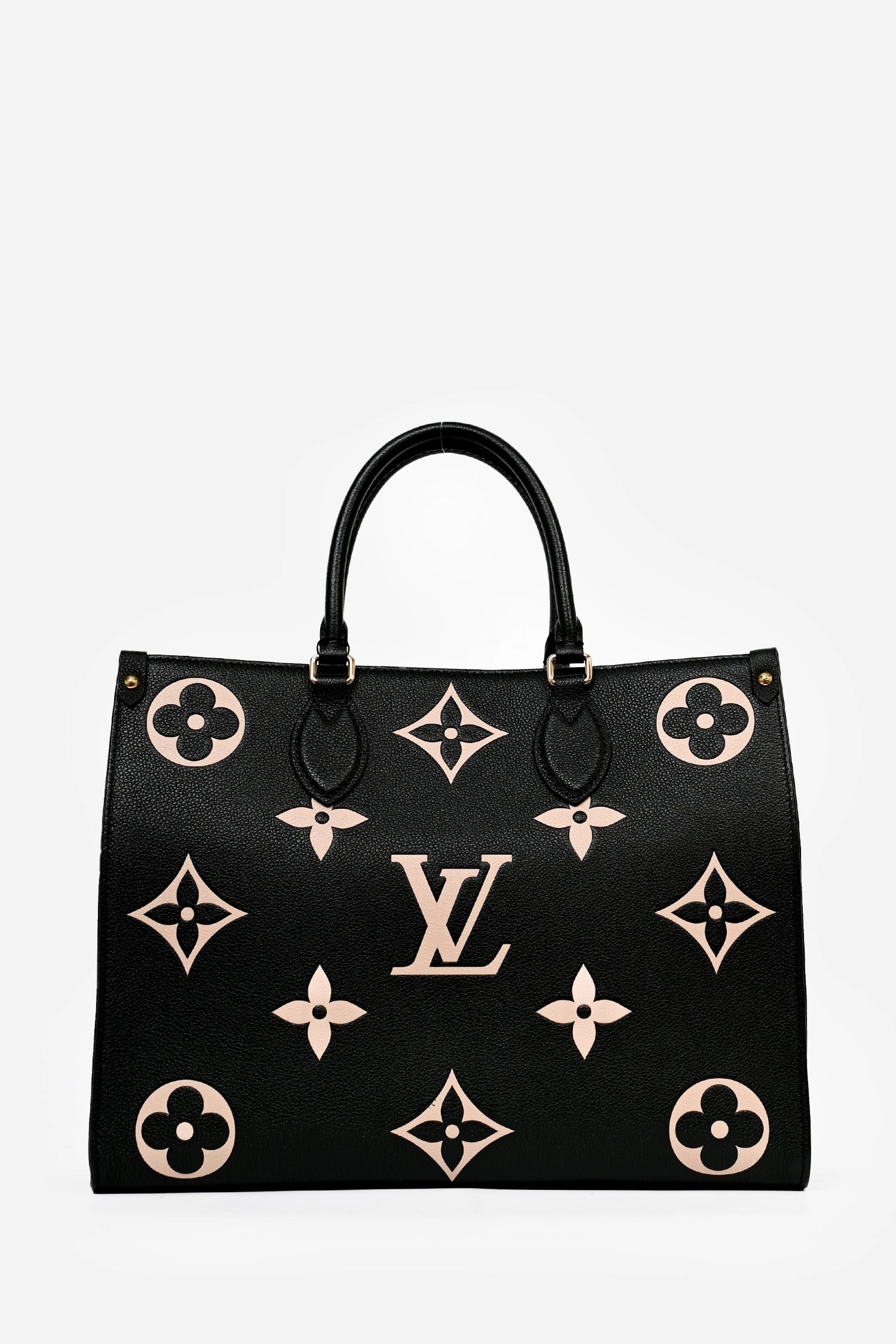 Louis Vuitton Black/Beige Giant Empreinte Onthego MM Tote