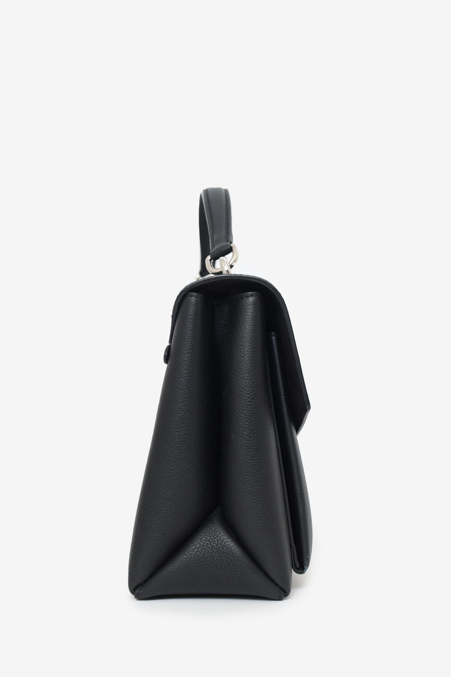 Louis Vuitton Black Leather LockMe Top Handle