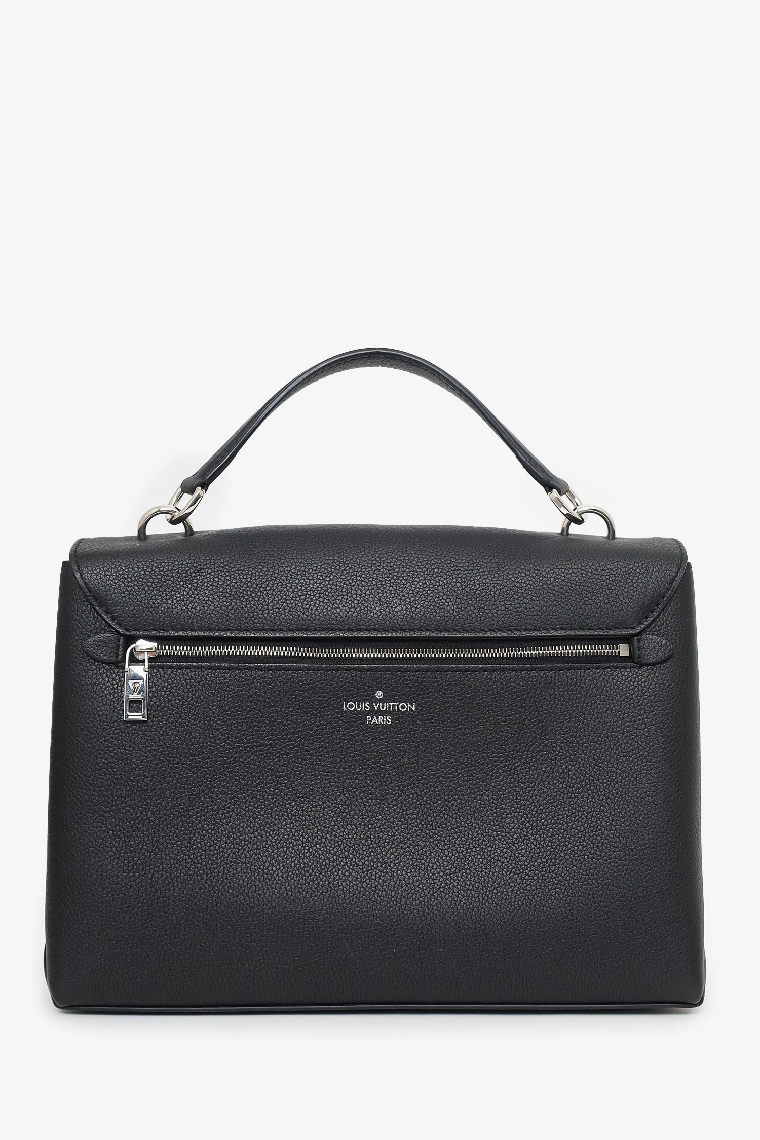Louis Vuitton Black Leather LockMe Top Handle