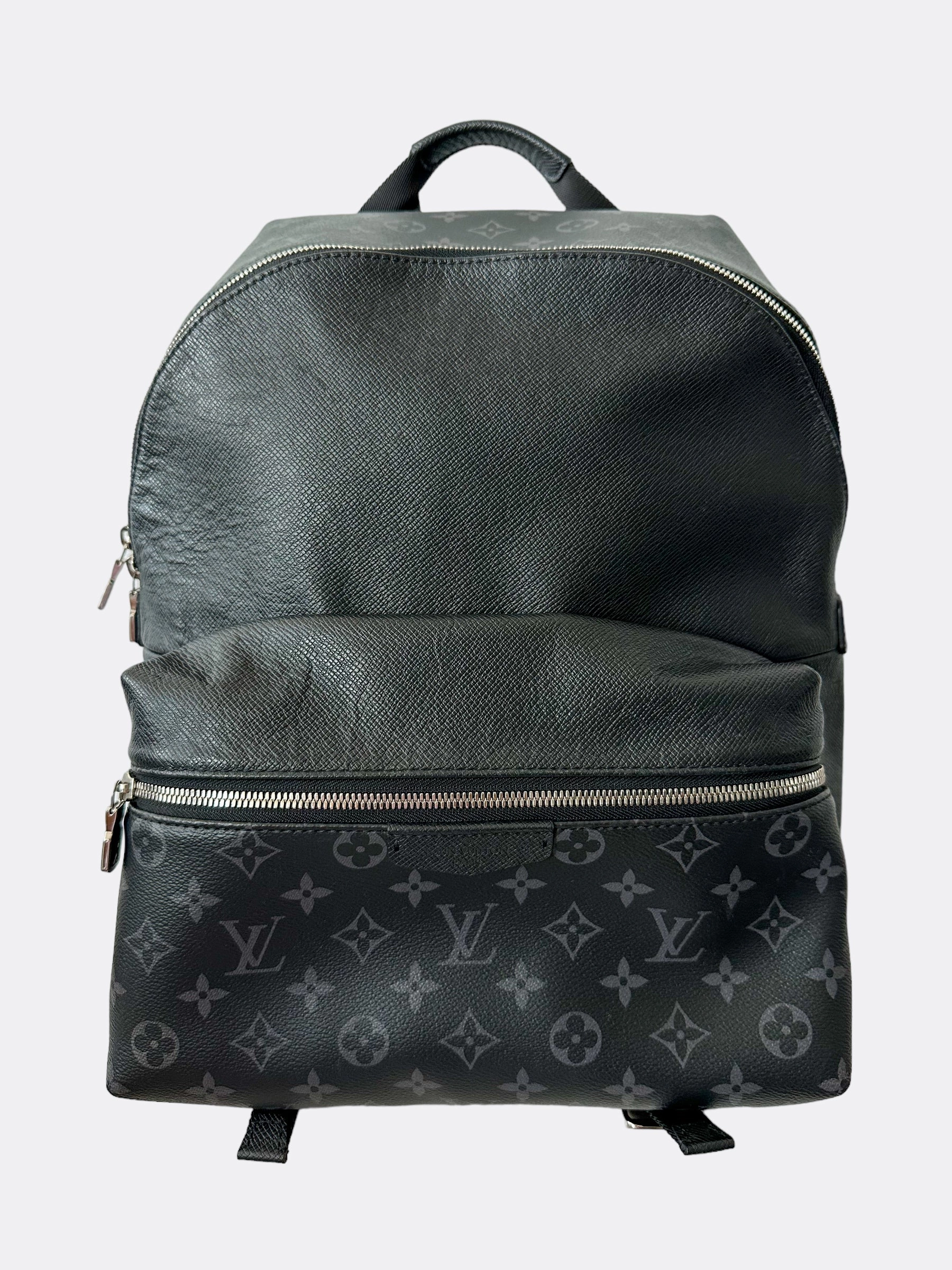 Louis Vuitton Black Leather Monogram Discovery Backpack