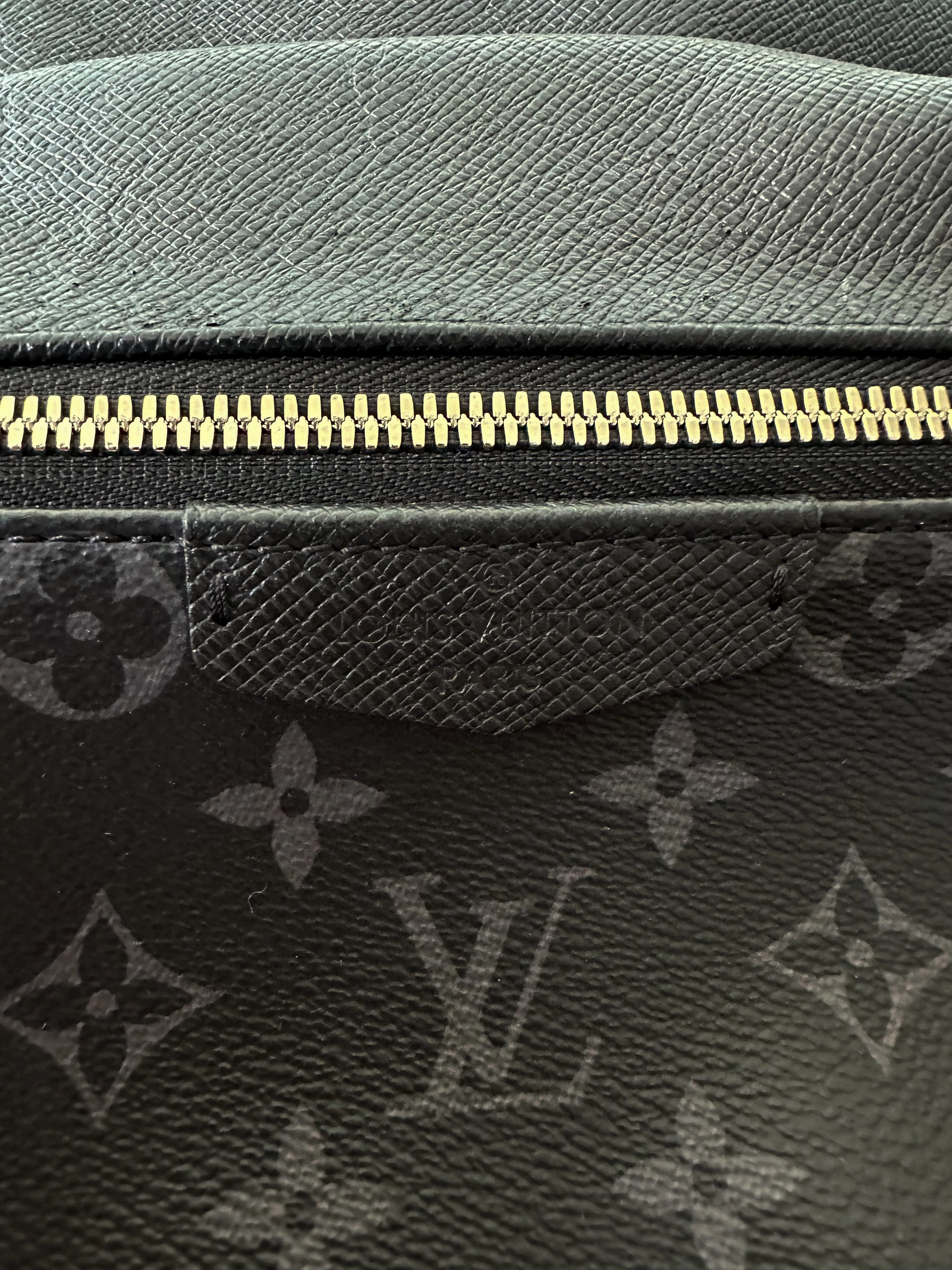 Louis Vuitton Black Leather Monogram Discovery Backpack