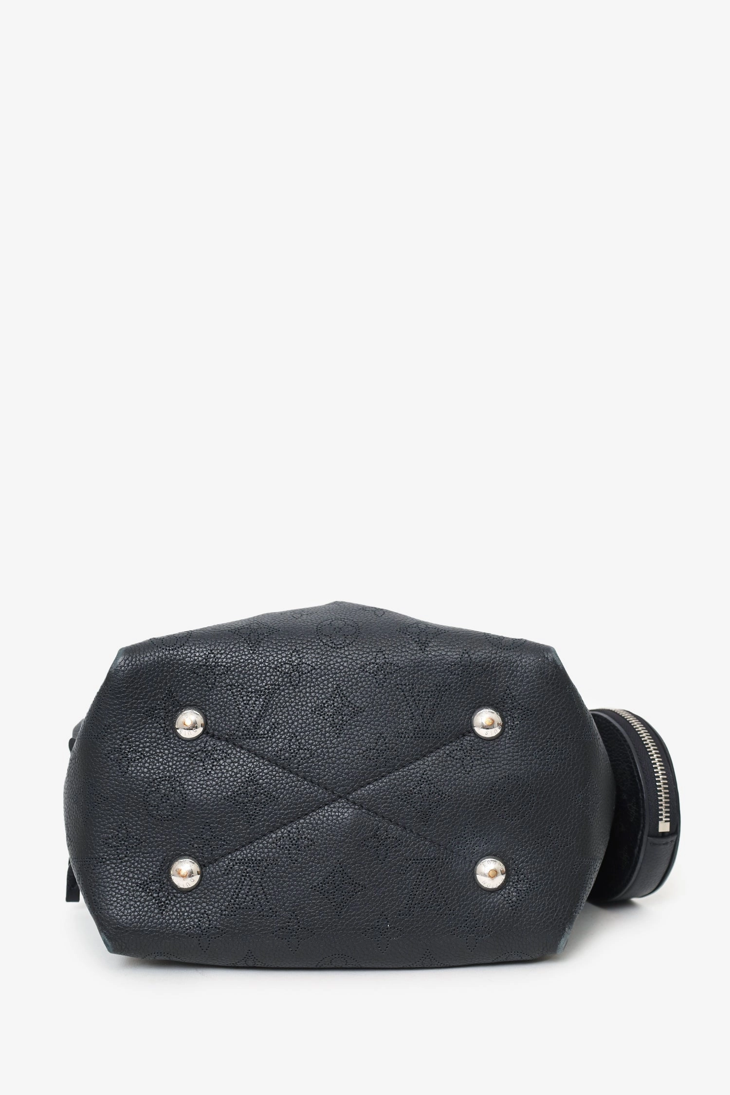 Louis Vuitton Black Mahina Leather 'Bella' Bag