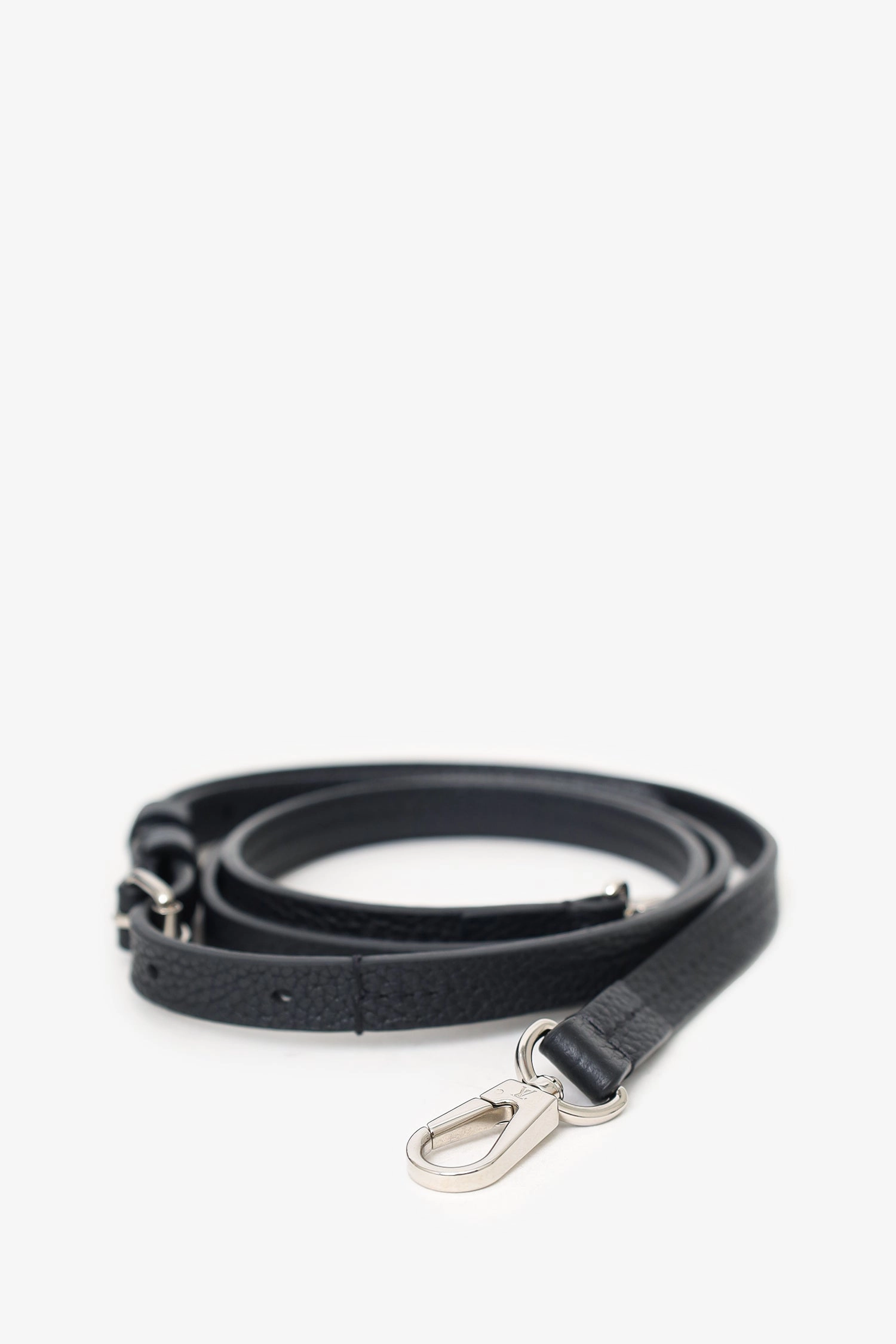 Louis Vuitton Black Mahina Leather 'Bella' Bag