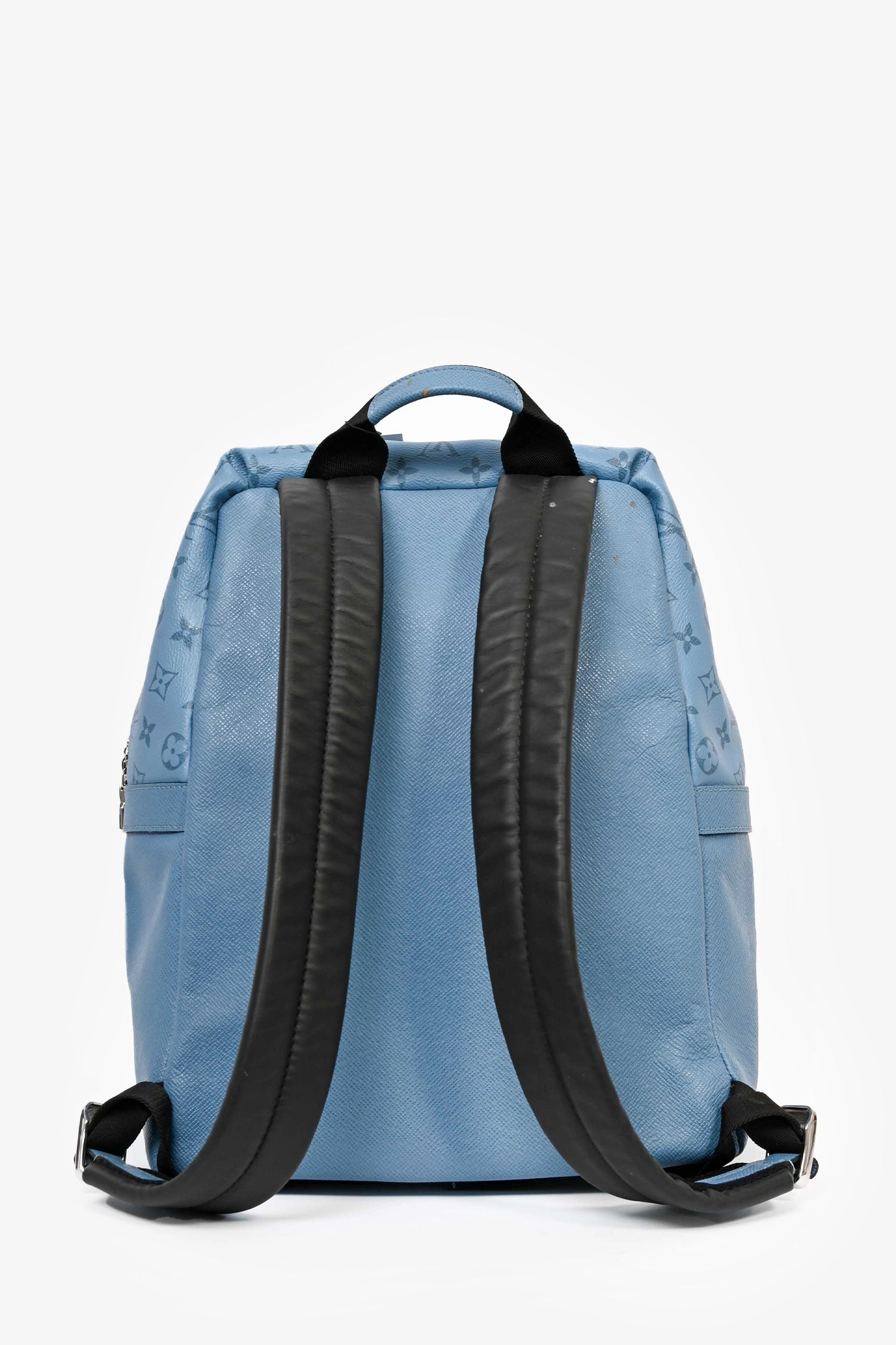 Louis Vuitton Blue Leather Monogram Discovery PM Backpack (As Is)