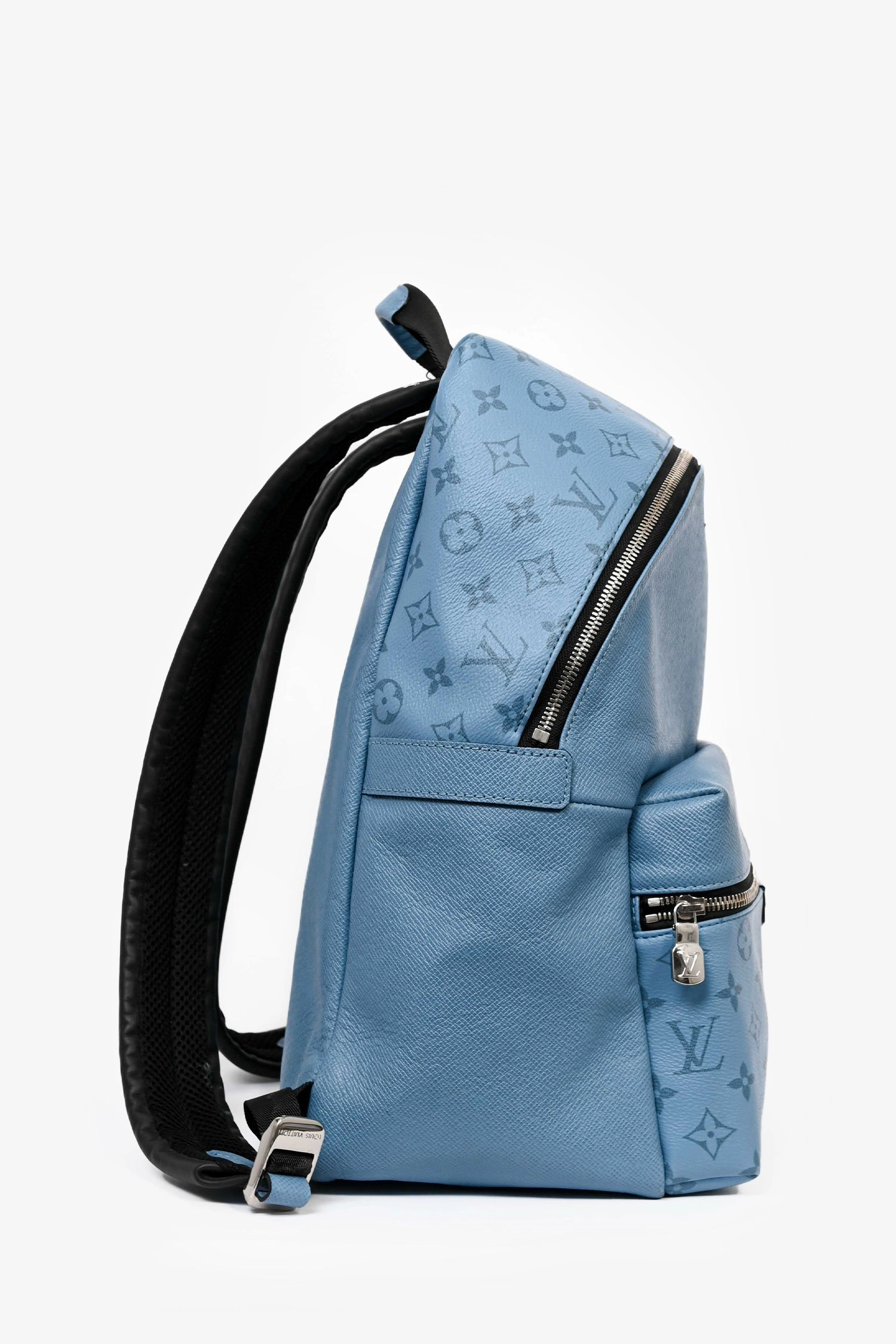 Louis Vuitton Blue Leather Monogram Discovery PM Backpack (As Is)
