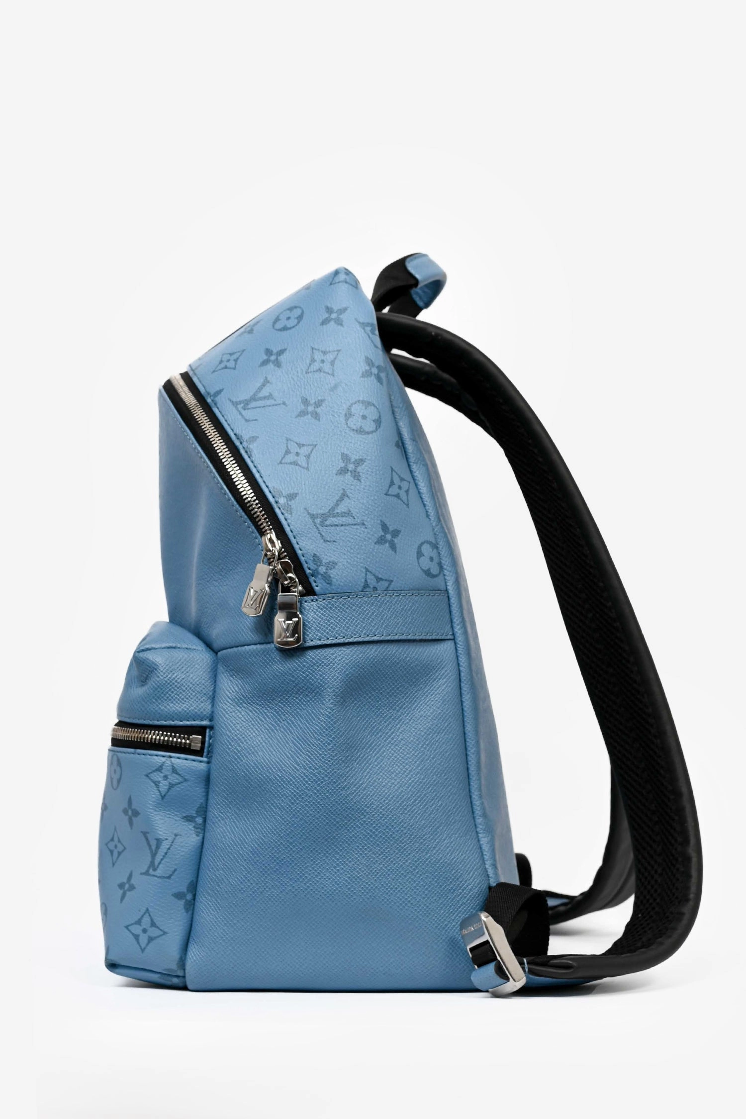 Louis Vuitton Blue Leather Monogram Discovery PM Backpack (As Is)