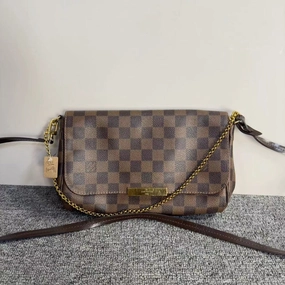 Louis Vuitton Brown Damier Ebene Canvas Crossbody Bag Medium