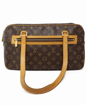 Louis Vuitton Brown Monogram Canvas & Leather Tote