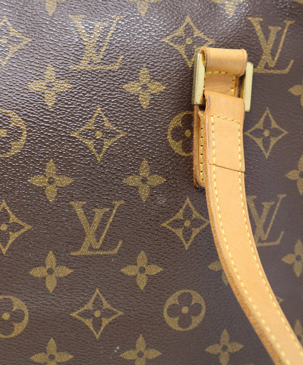 Louis Vuitton Brown Monogram Canvas & Leather Tote