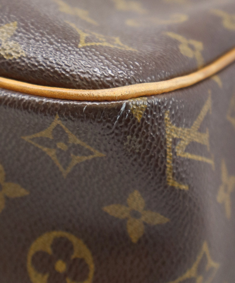 Louis Vuitton Brown Monogram Canvas & Leather Tote