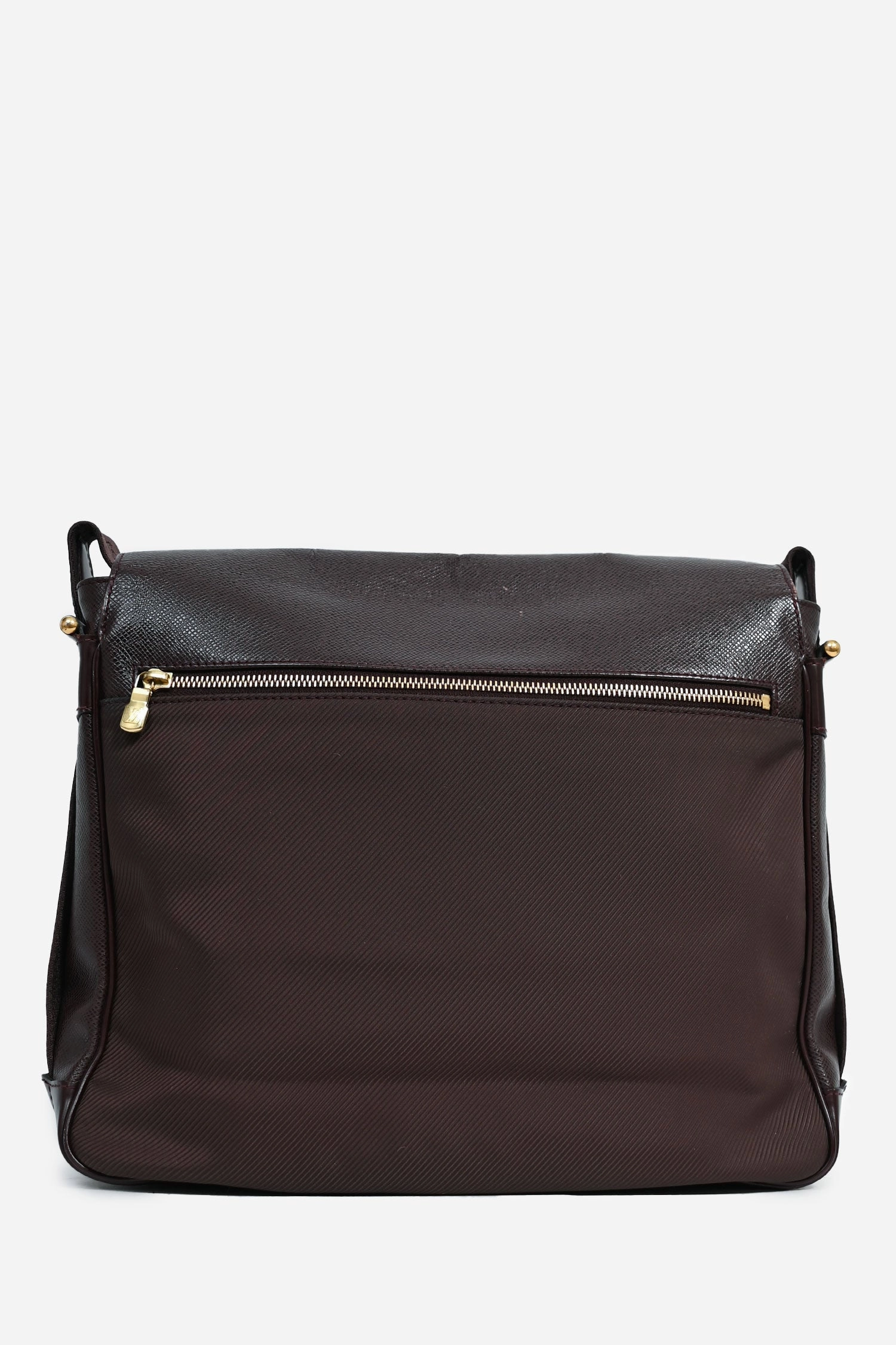 Louis Vuitton Brown Taiga Leather 'Abbesses' Messanger Bag (As Is)