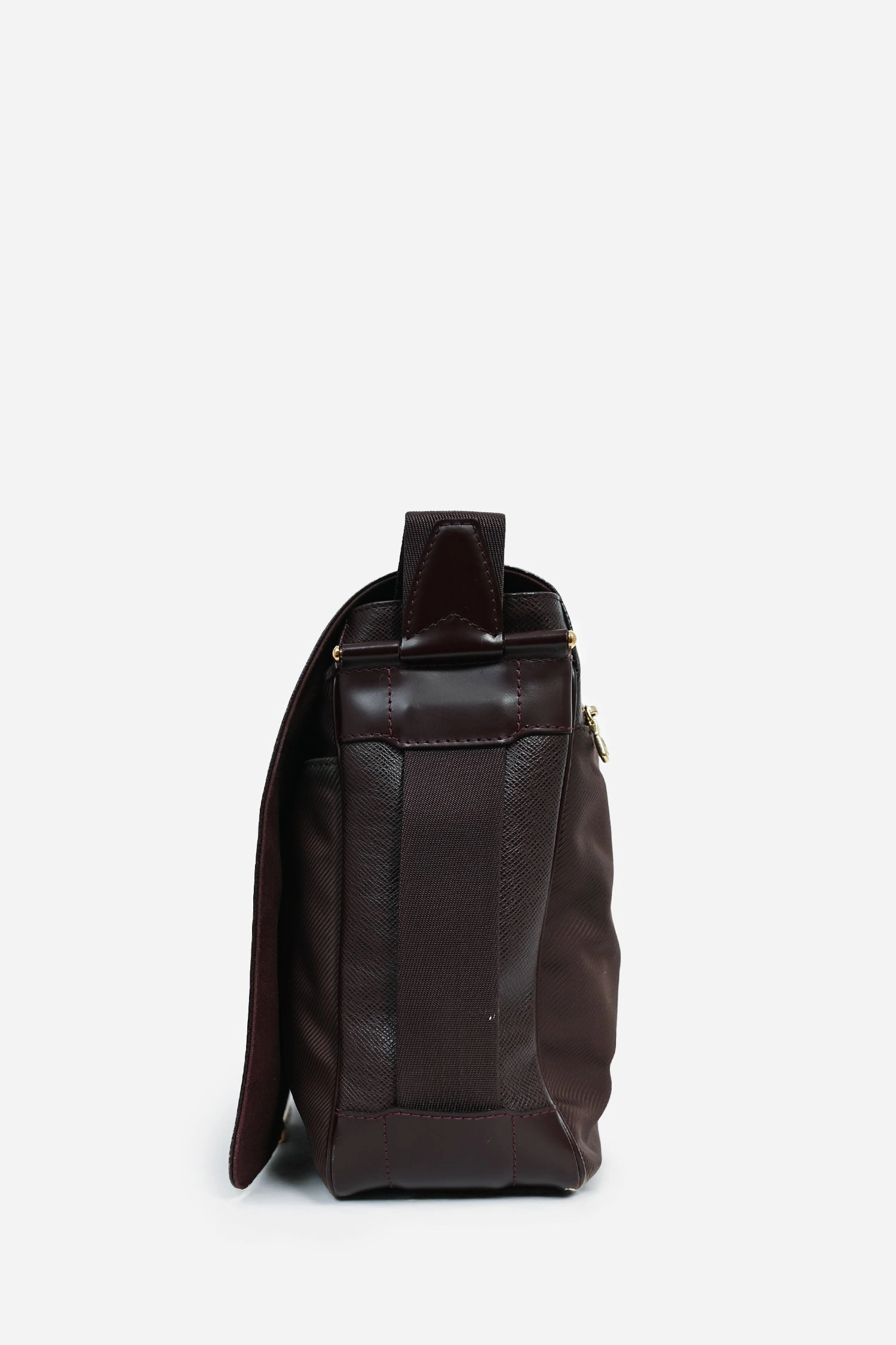 Louis Vuitton Brown Taiga Leather 'Abbesses' Messanger Bag (As Is)