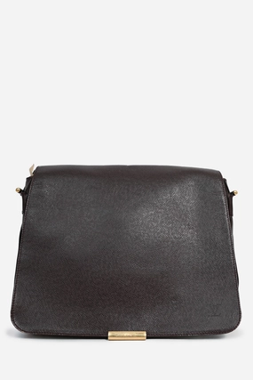 Louis Vuitton Brown Taiga Leather 'Abbesses' Messanger Bag (As Is)