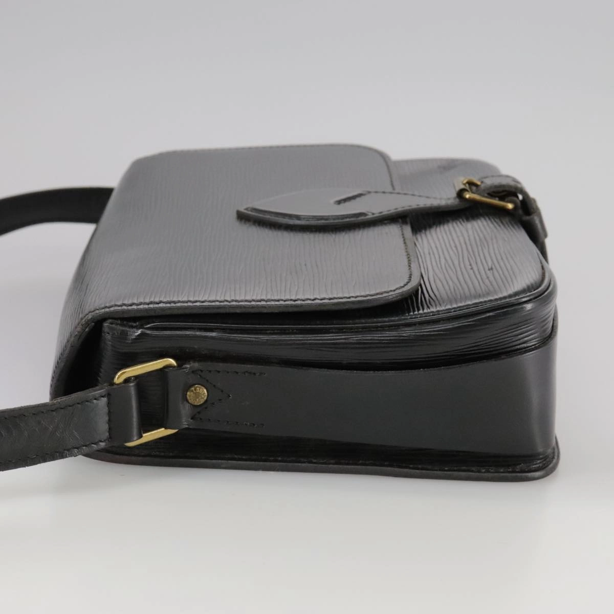 Louis Vuitton Cartouchire Black Leather Shoulder Bag