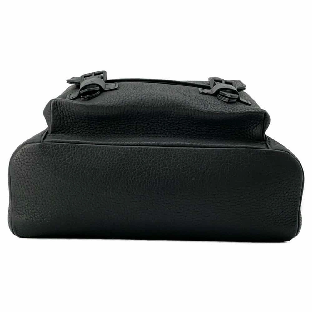 LOUIS VUITTON Christopher Slim Backpack Noir M58644 Taurillon Leather