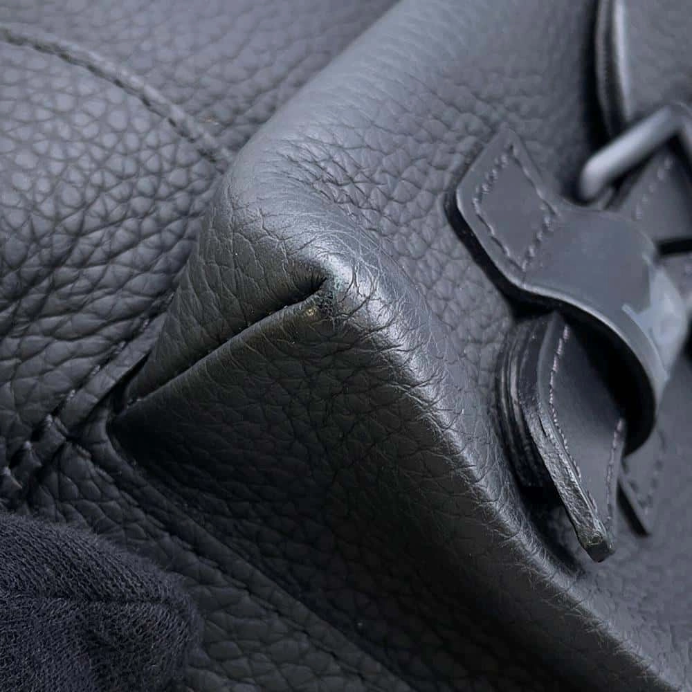 LOUIS VUITTON Christopher Slim Backpack Noir M58644 Taurillon Leather